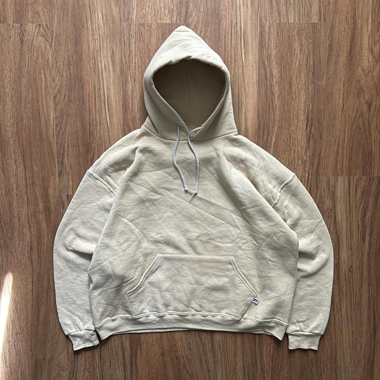 Men's Cream Hoodie Depop