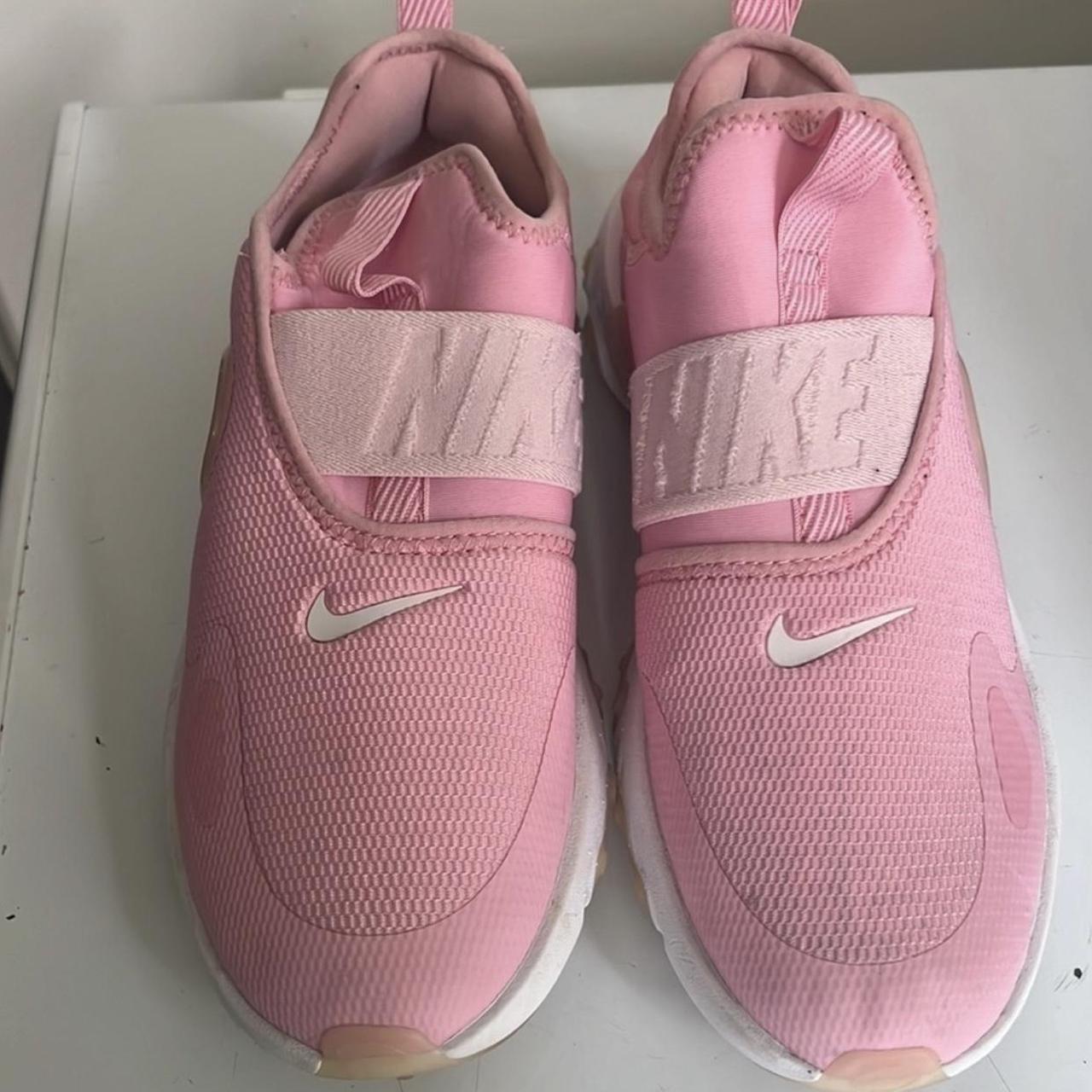 Nike Presto extreme pink and white trainers 7Y Depop