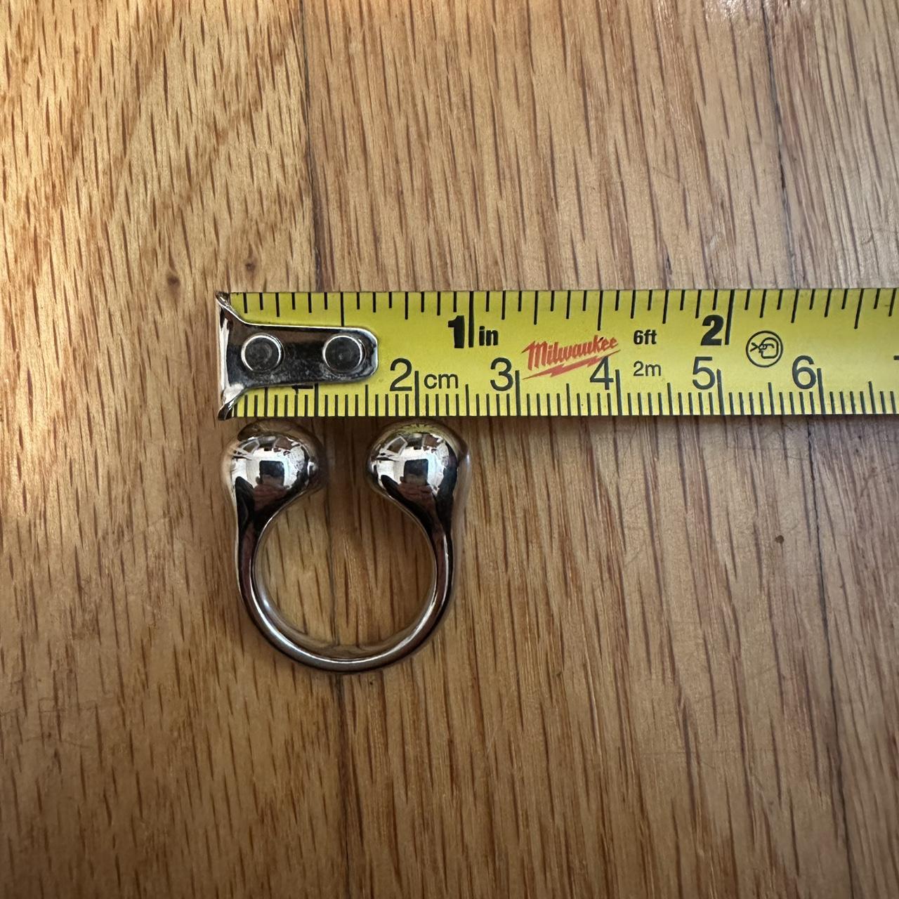 Women's Ring - Silver/Grey – Silver statement rin… - image 3