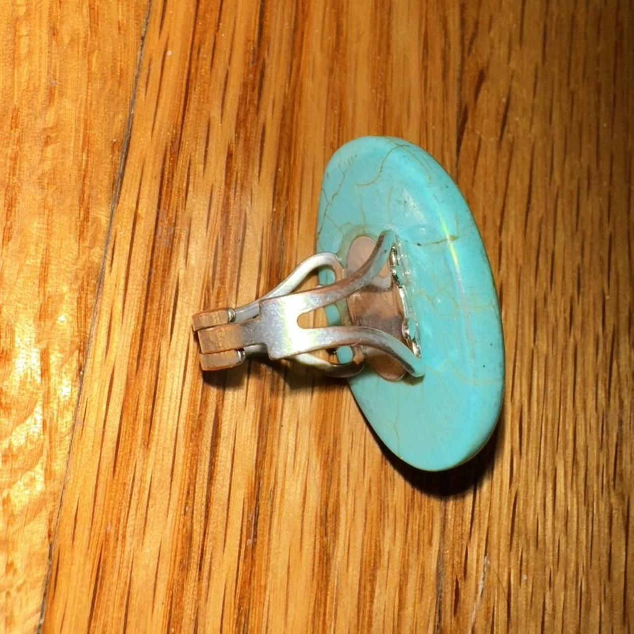 Women's Ring - Blue/Multi – Turquoise statement r… - image 4