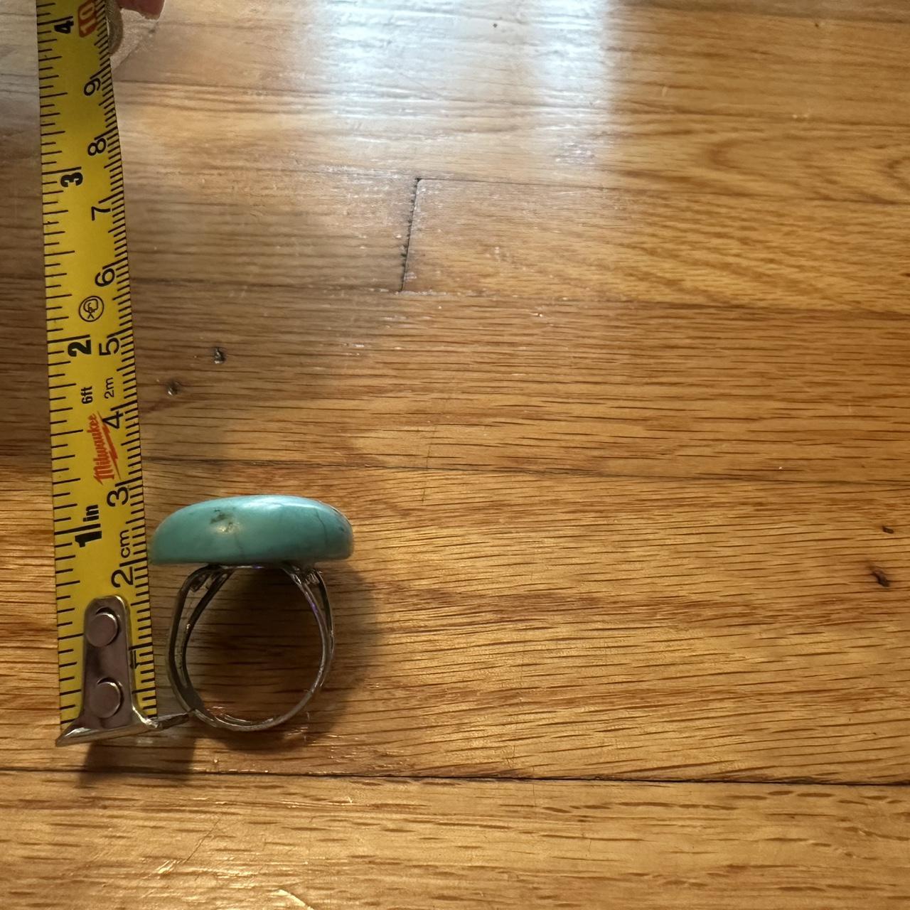 Women's Ring - Blue/Multi – Turquoise statement r… - image 6