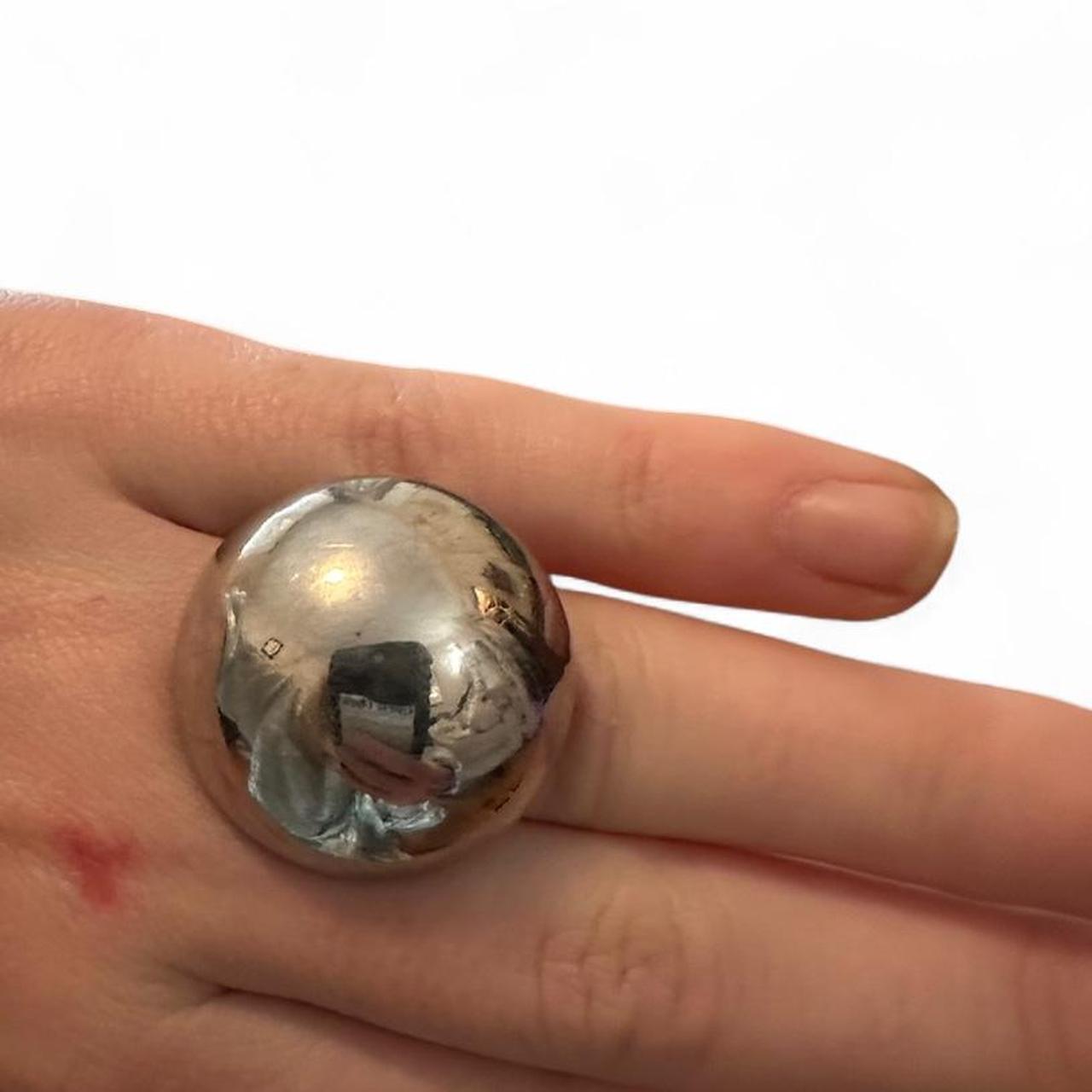 Women's Ring - Silver – Silver statement ring. La… - image 3