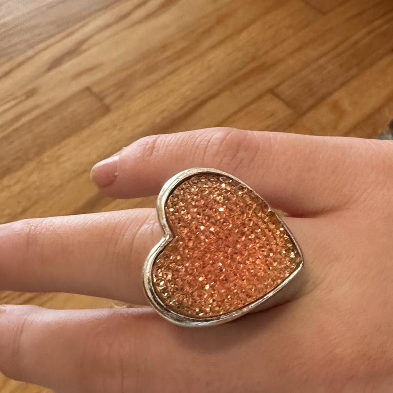 Women's Ring - Silver/Pink – statement ring, silv… - image 2