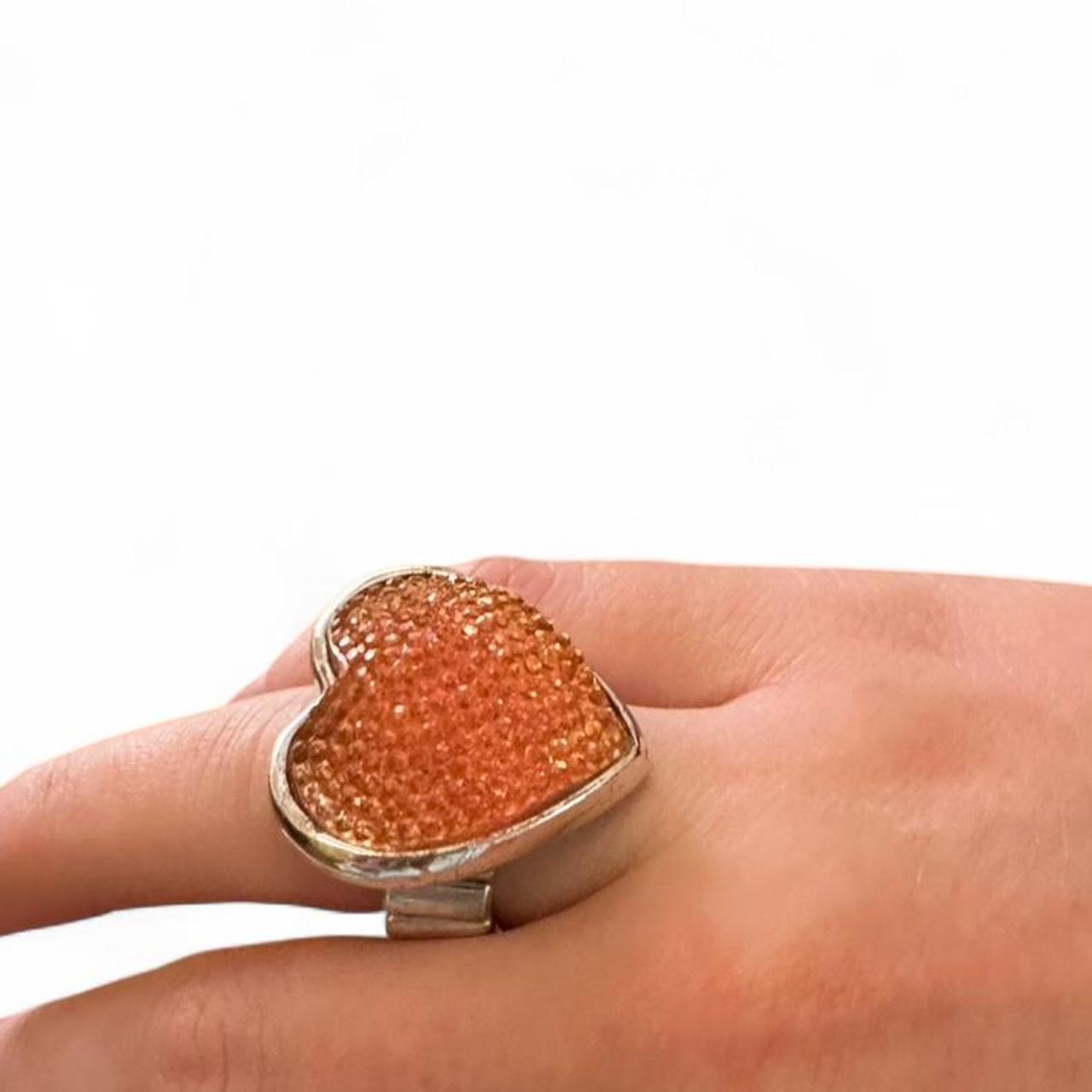 Women's Ring - Silver/Pink – statement ring, silv… - image 3