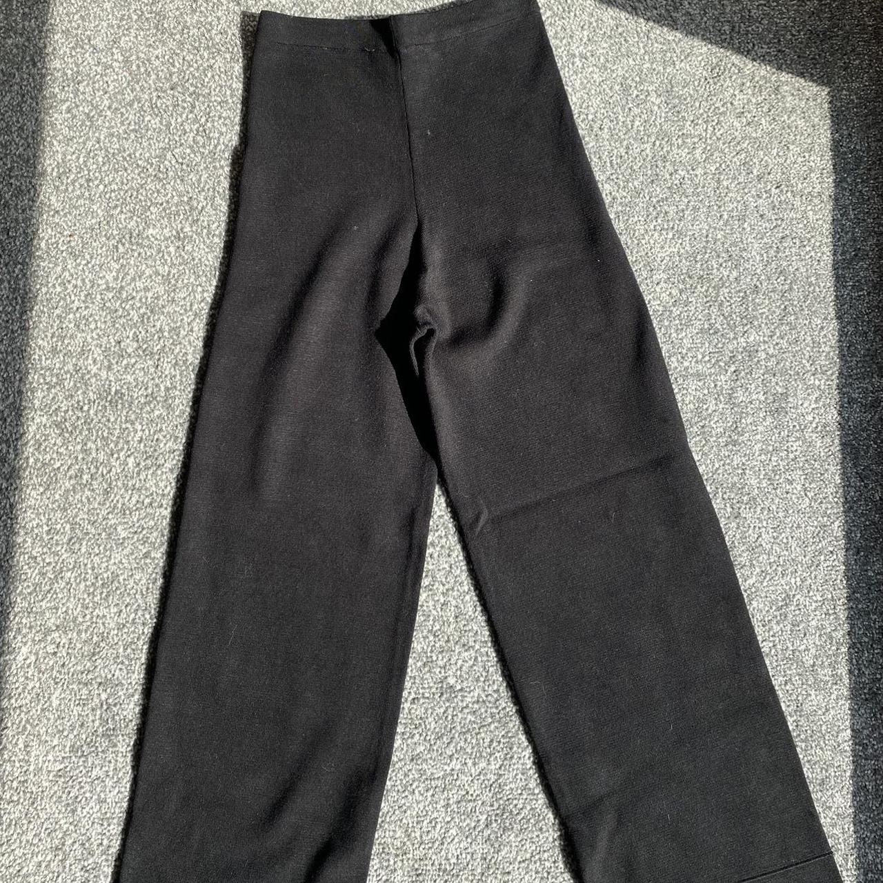 Zara wide leg thick ribbed pants Really comfy and... - Depop