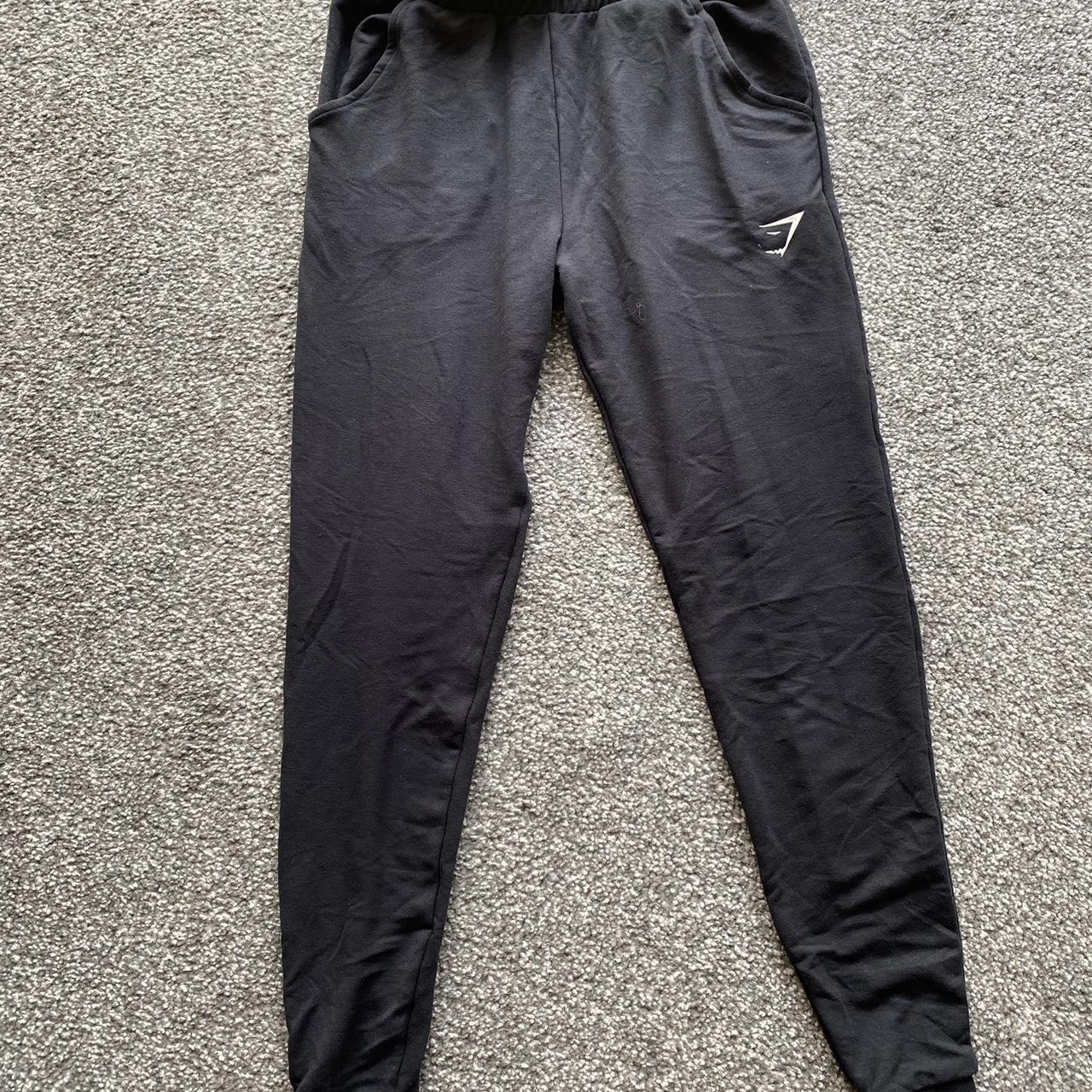 Brand new Gym Shark black/dark navy gym tracksuit... - Depop