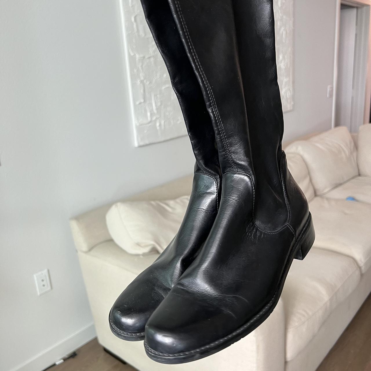 franco sarto black ankle boots