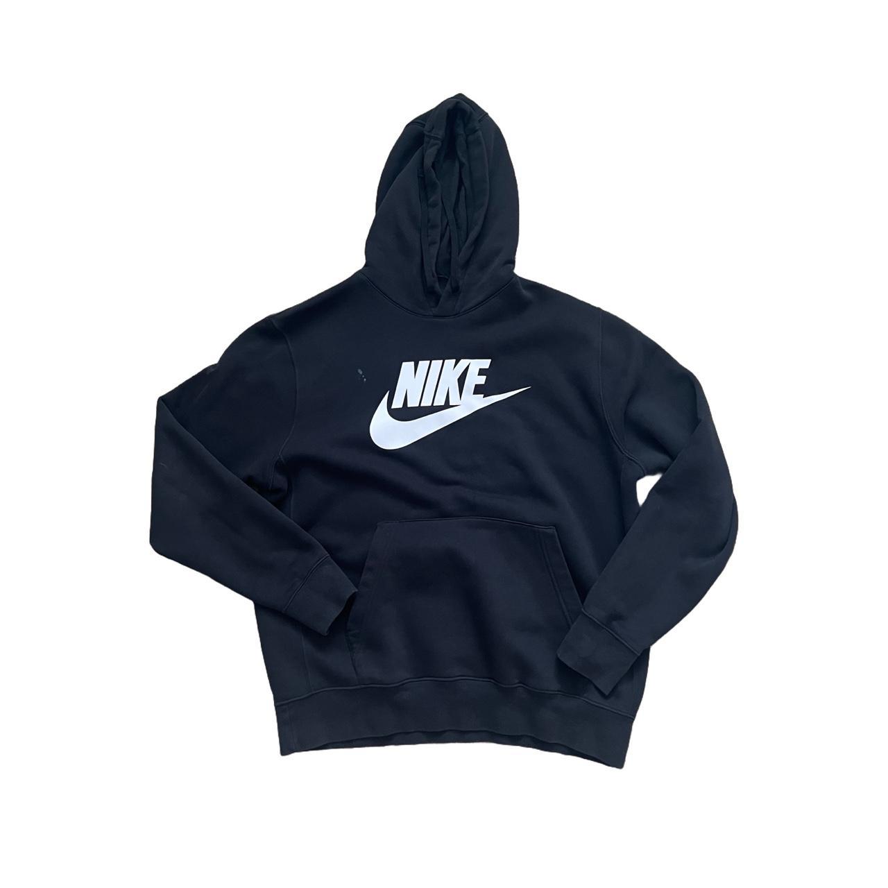 black nike hoodie mens medium