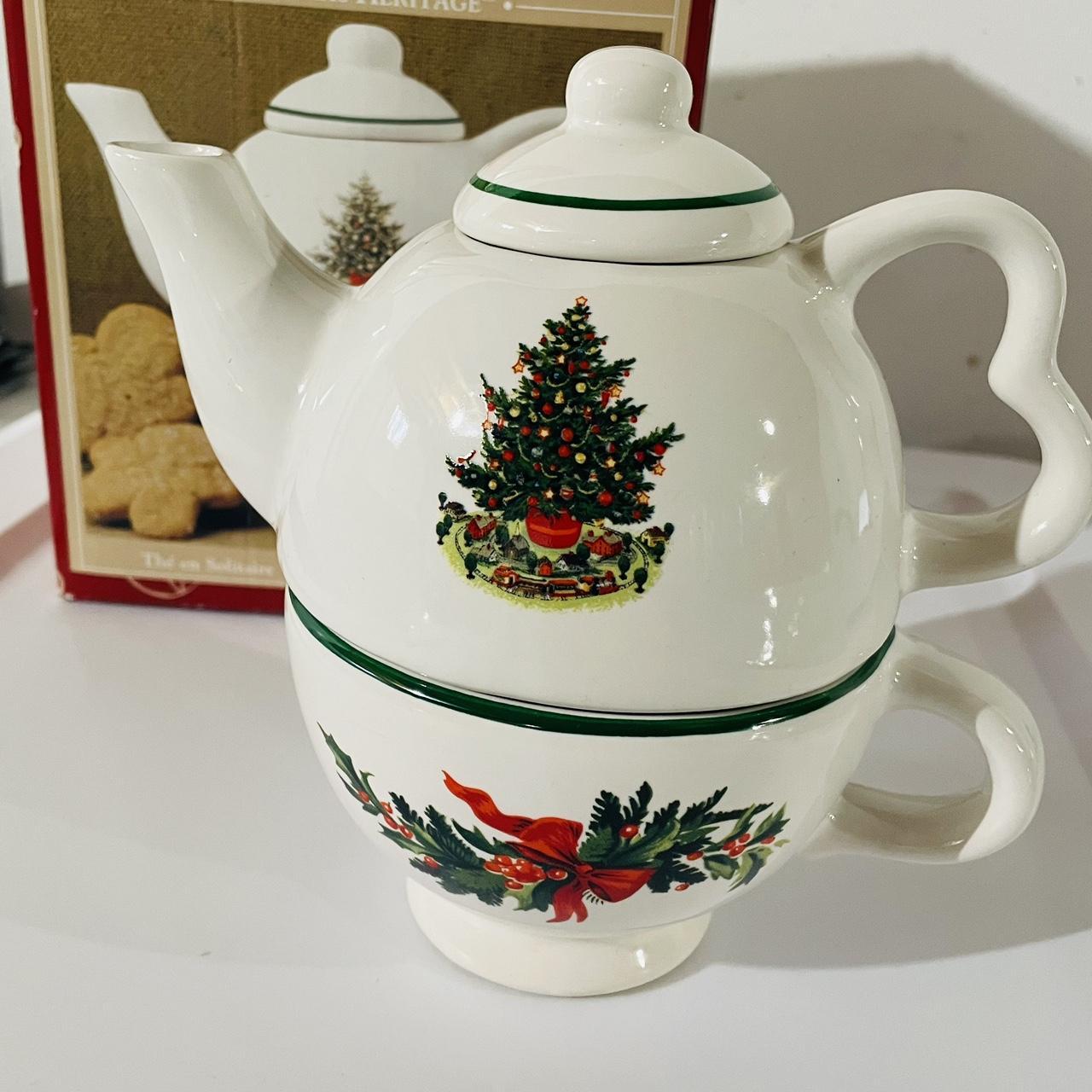 Ensemble Dé Salière Et Poivrière De Noël Héritage Pfaltzgraff