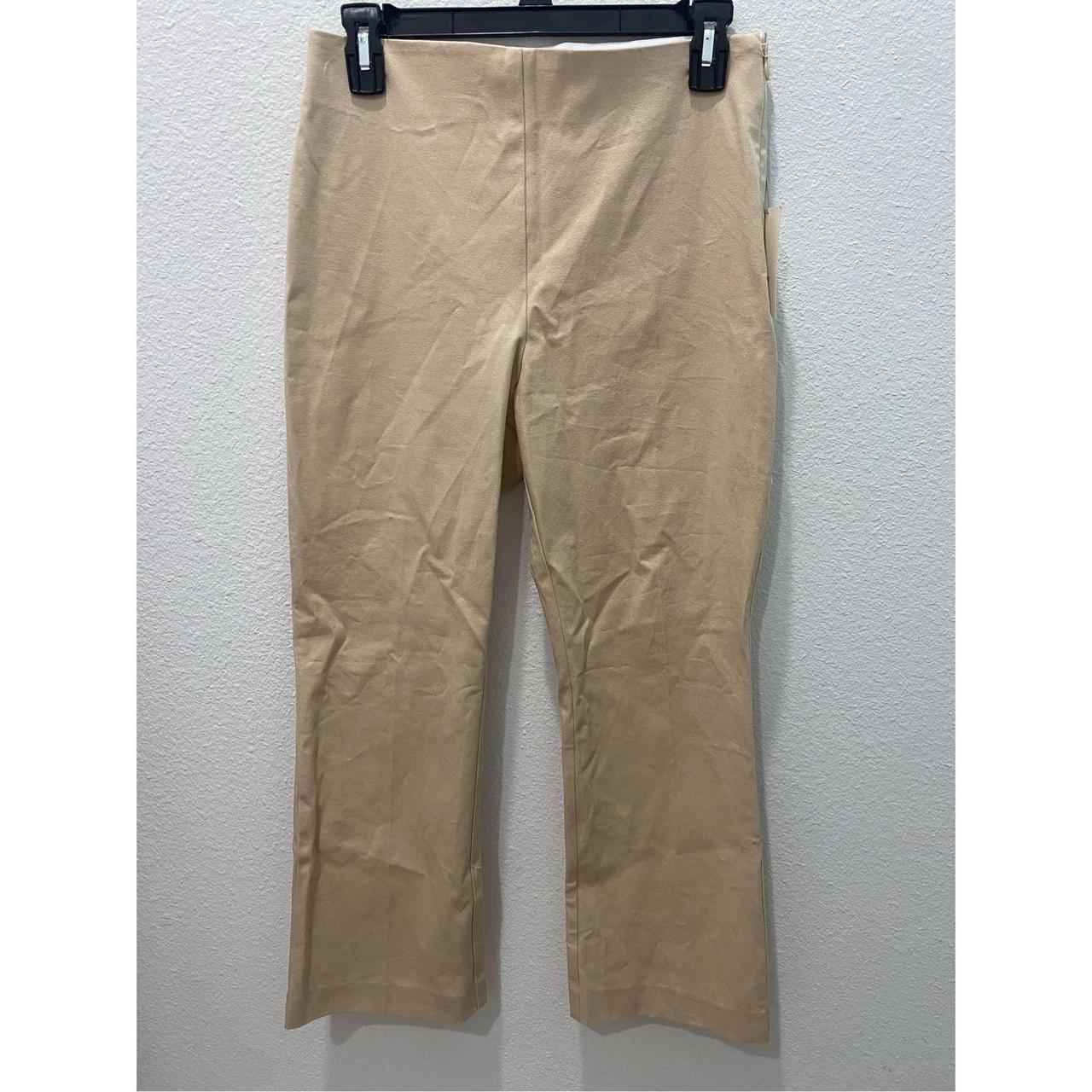 A New Day High Rise Flare Khaki Pants Size 6 - Depop