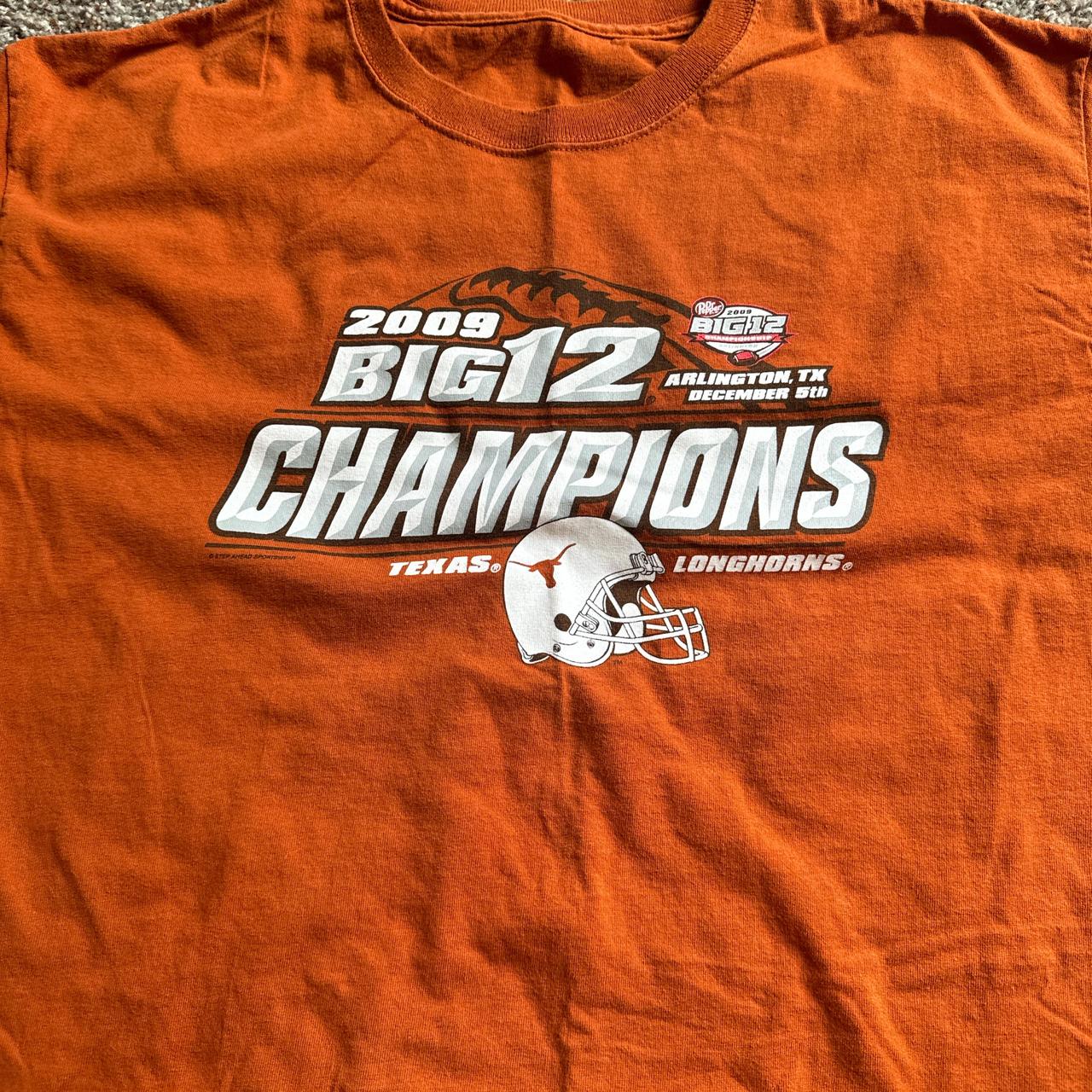 2009 Texas Longhorns orange and white shirt vintage... Depop