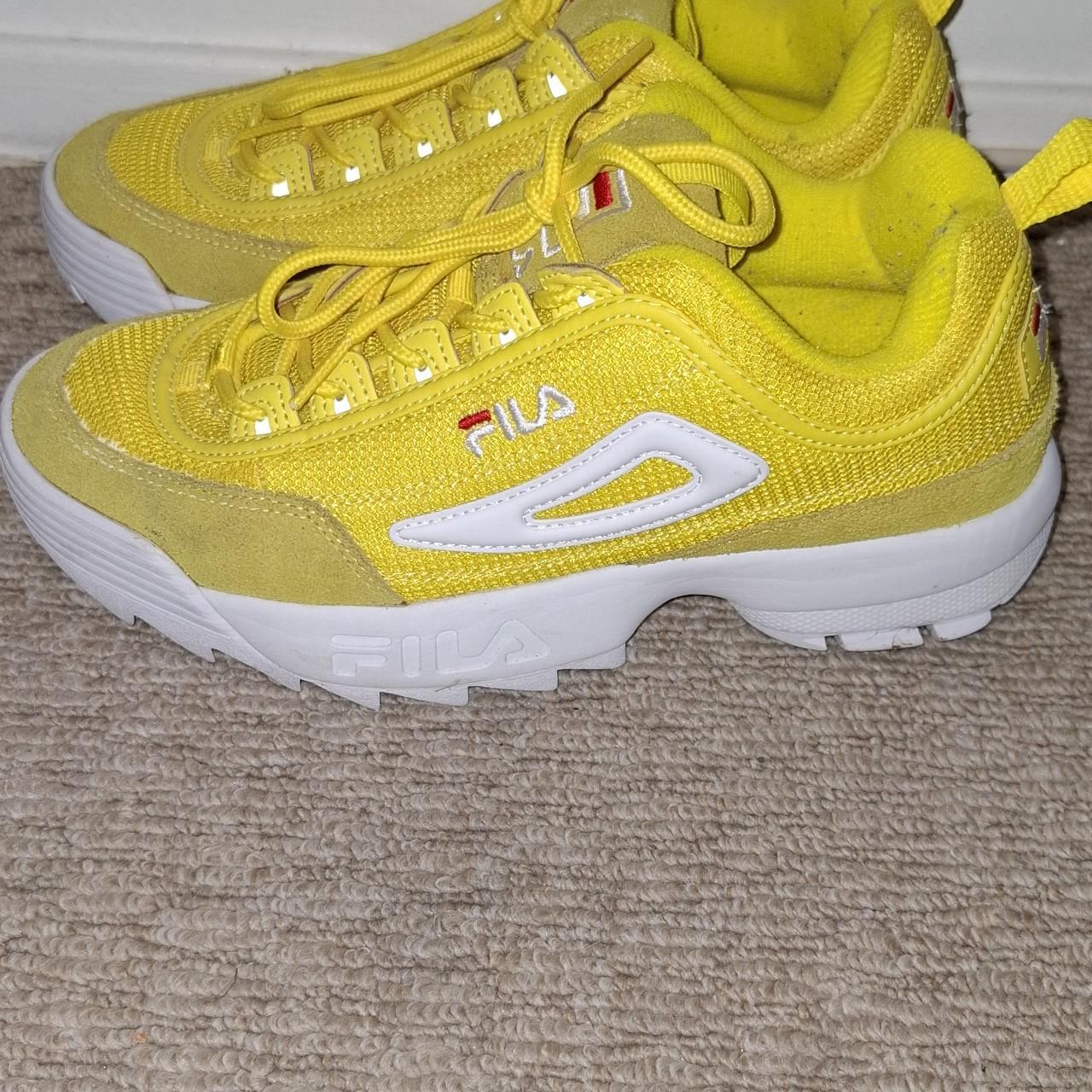 Fila trainers yellow best sale