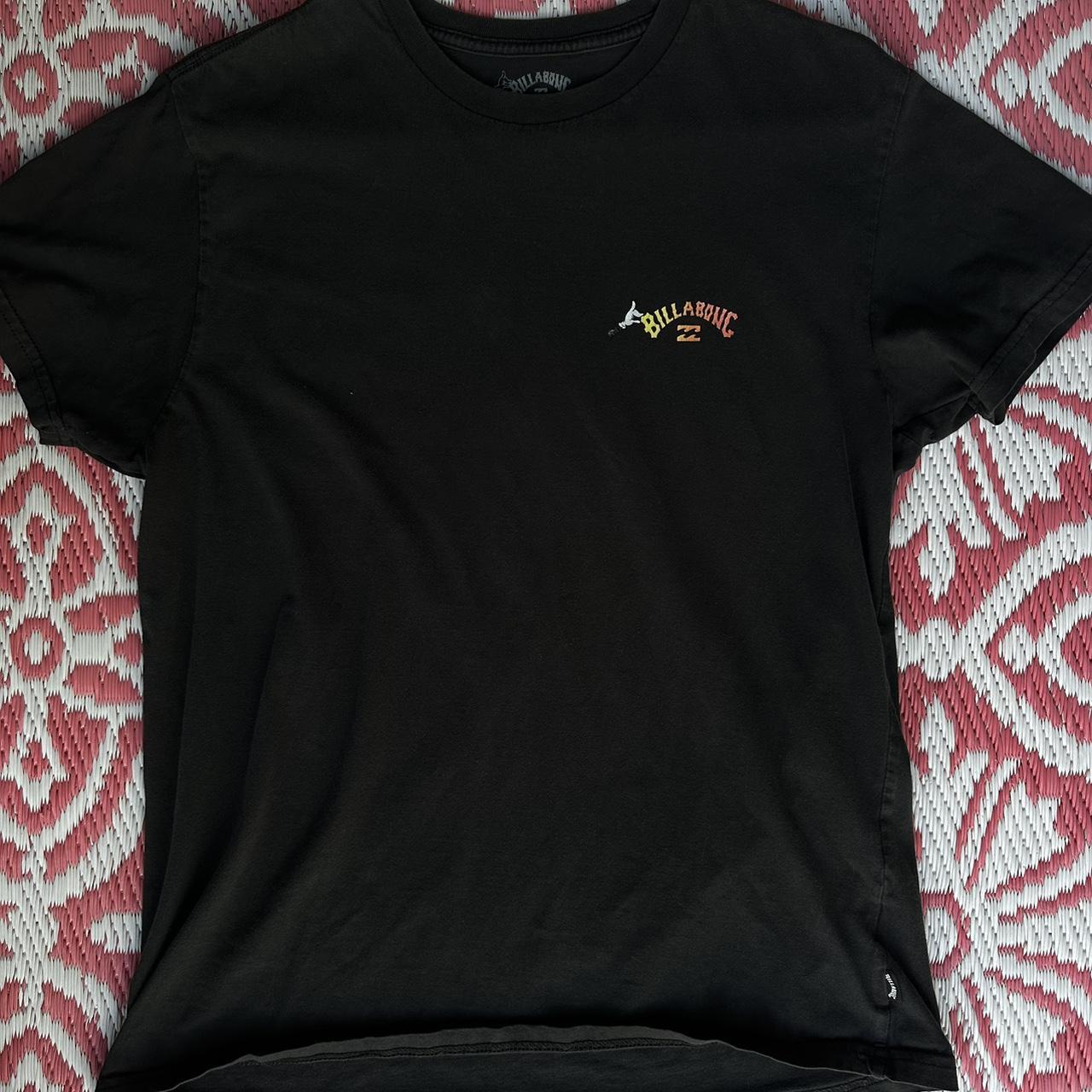 Billabong black cotton Tshirt, small but fits like... Depop