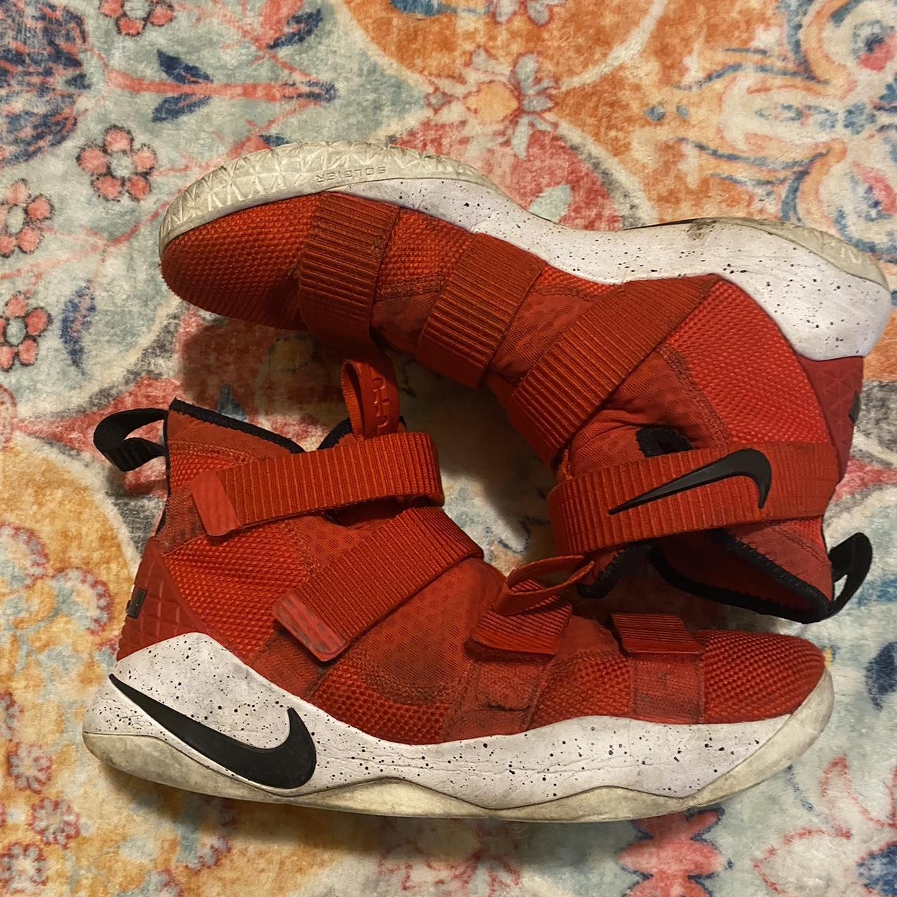 lebron soldier 11 red and white