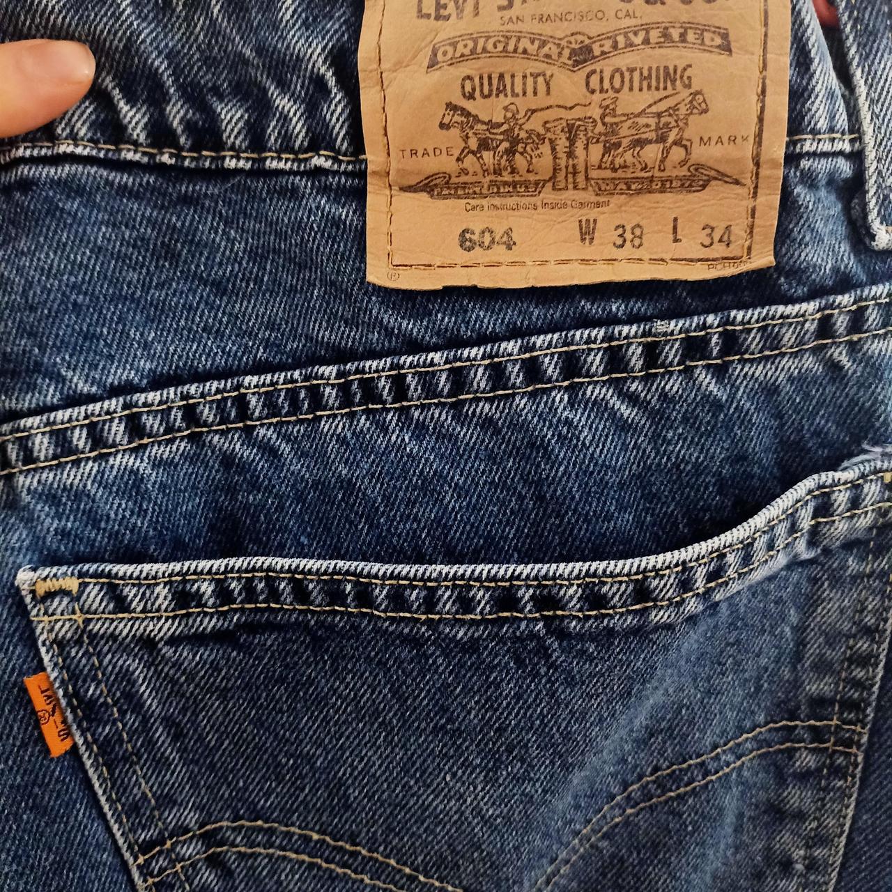 Levi s 604 Vintage Orange Tab W38 L34 Depop