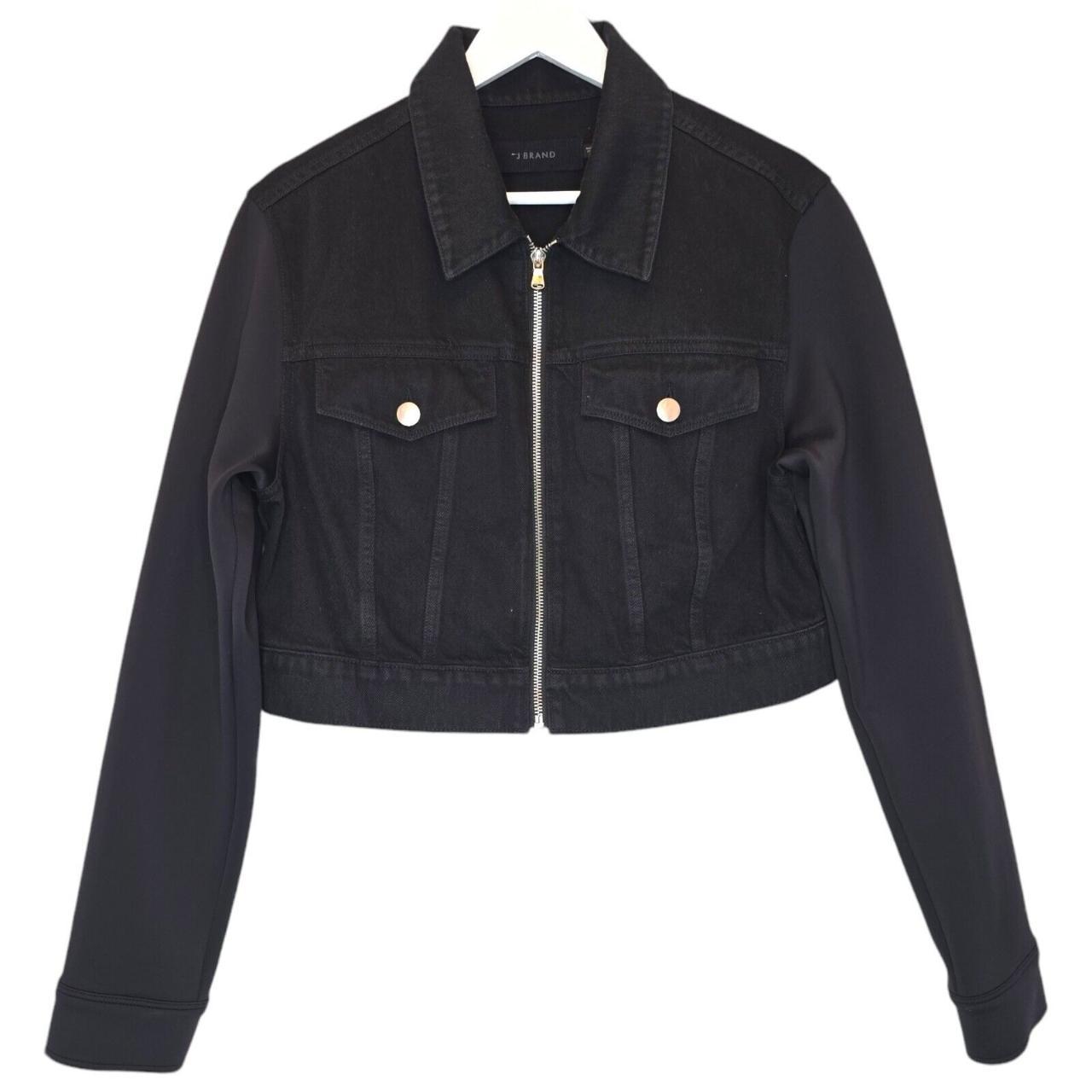 J brand black denim jacket hotsell