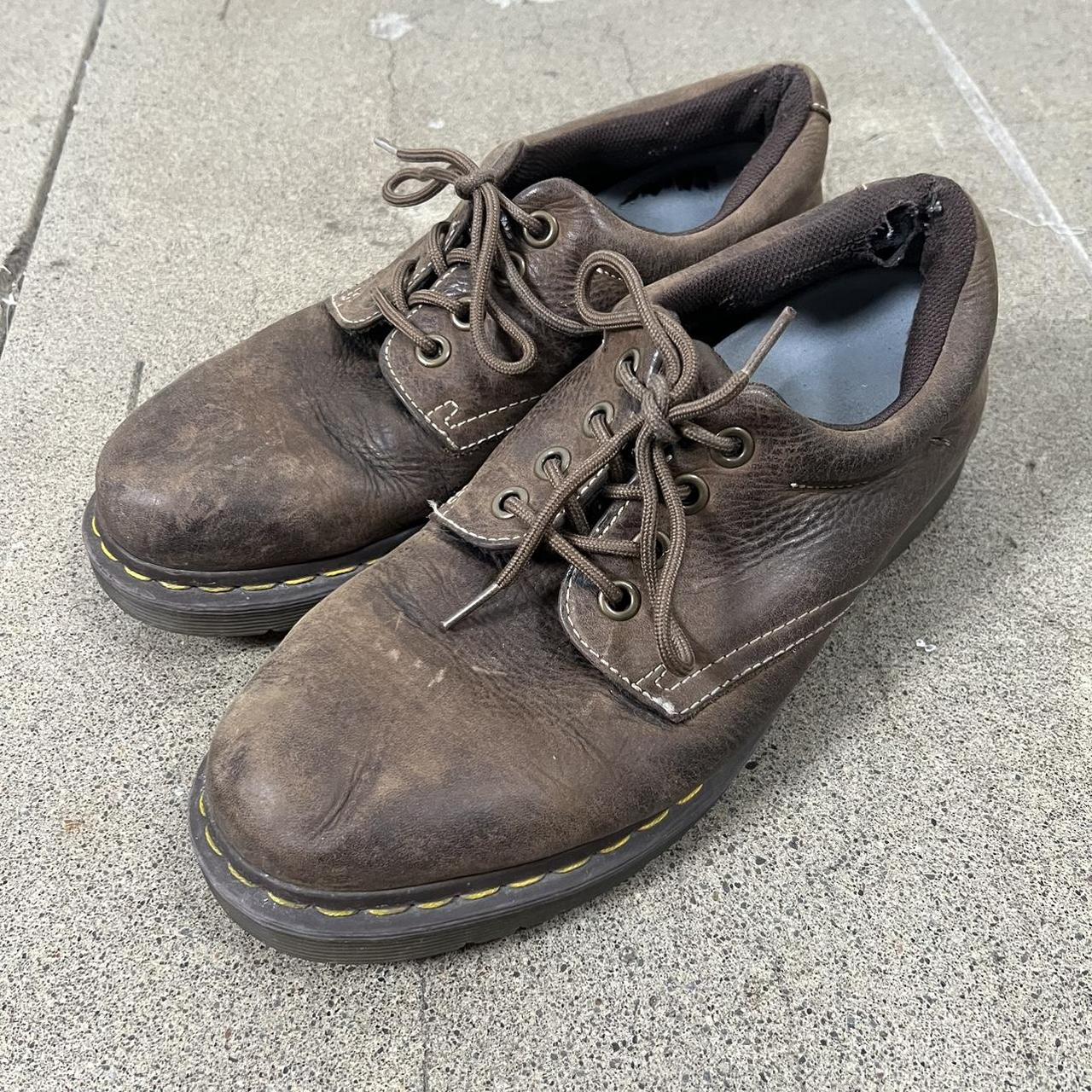 Y2K Doc Marten brown leather loafers These puppies... - Depop