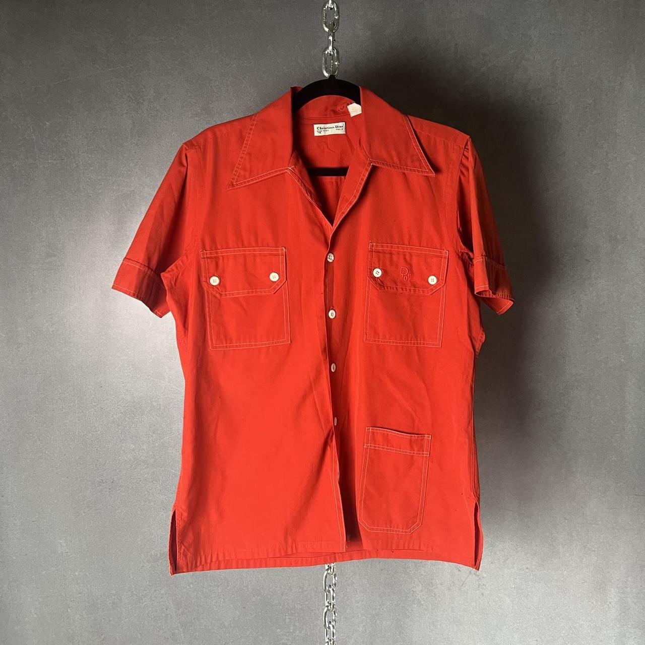 Vintage 70's / 80's Dior classic red shirt Tons of... - Depop