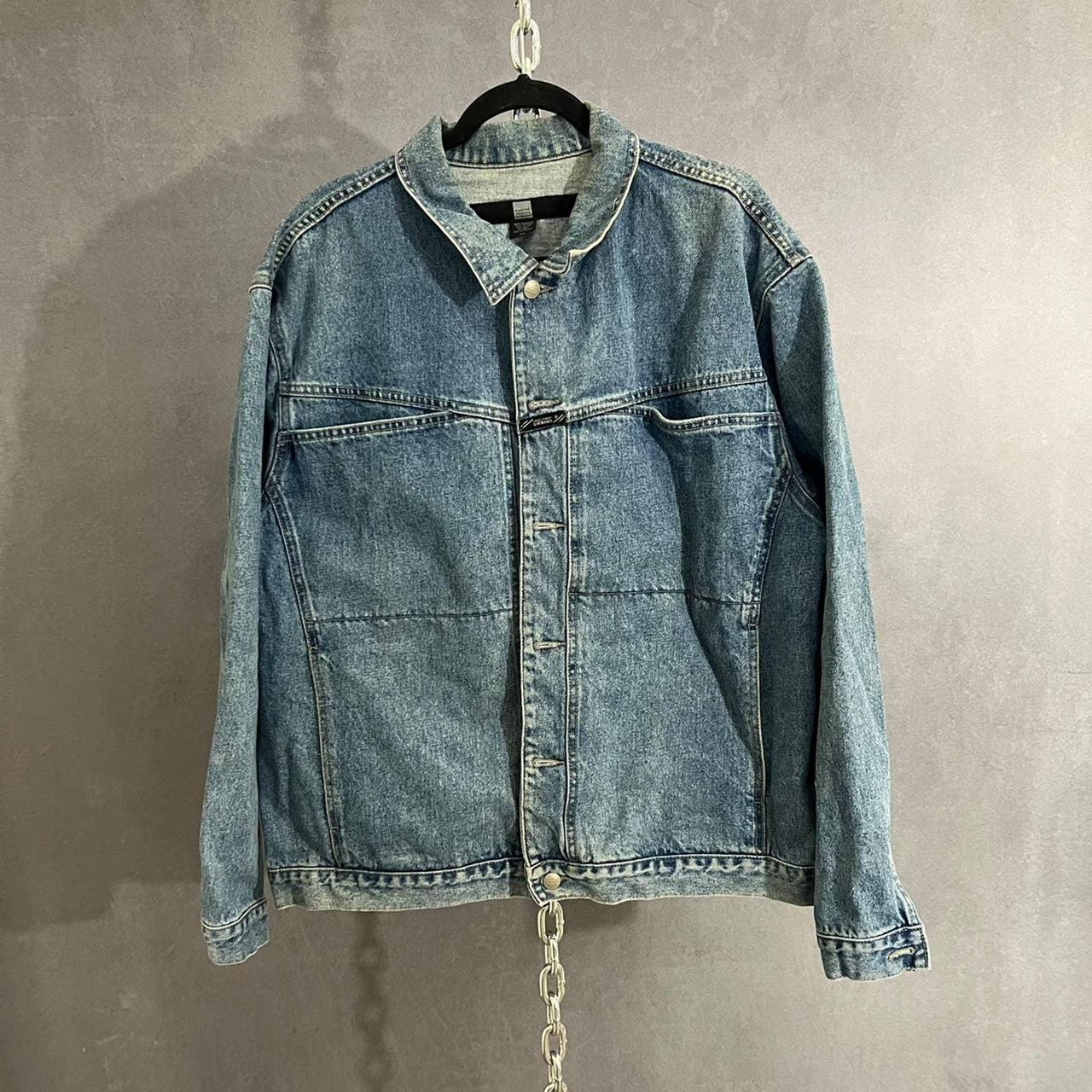 Marithé + François Girbaud Men's Blue Jacket | Depop