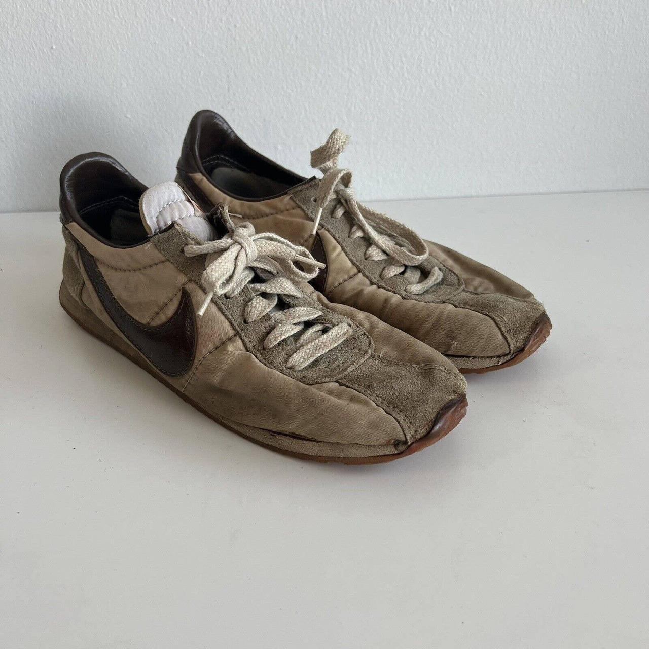 Nike Vintage 70s Waffle Trainer Distressed Running... - Depop