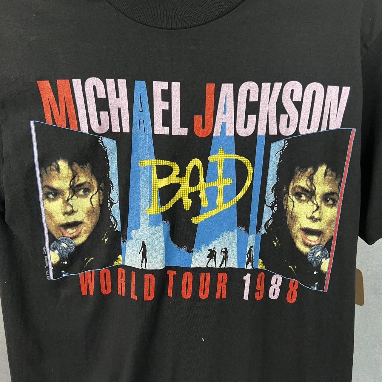 Vintage 1988 Michael Jackson Bad tour t shirt. Pepsi... - Depop