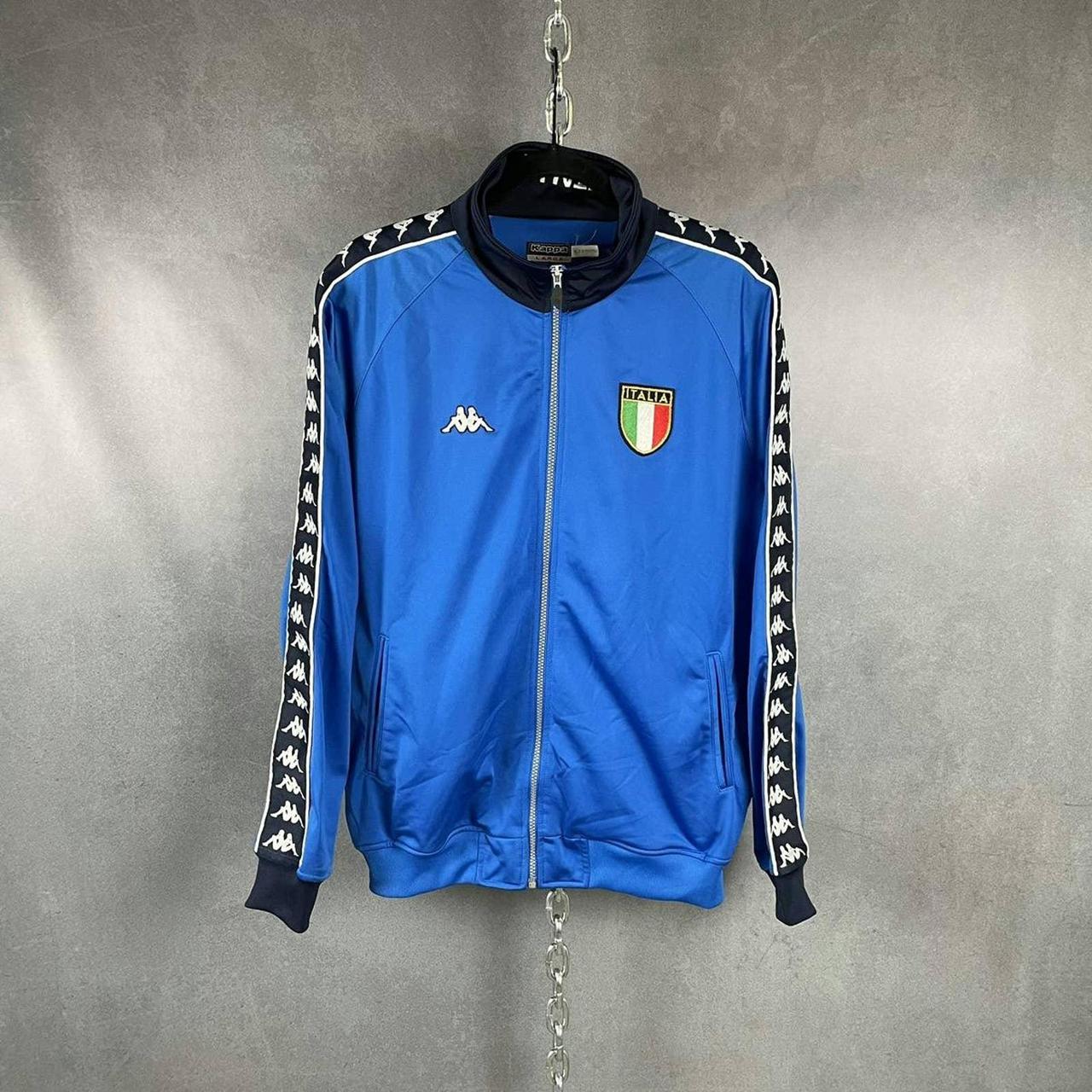 Kappa blue track on sale jacket