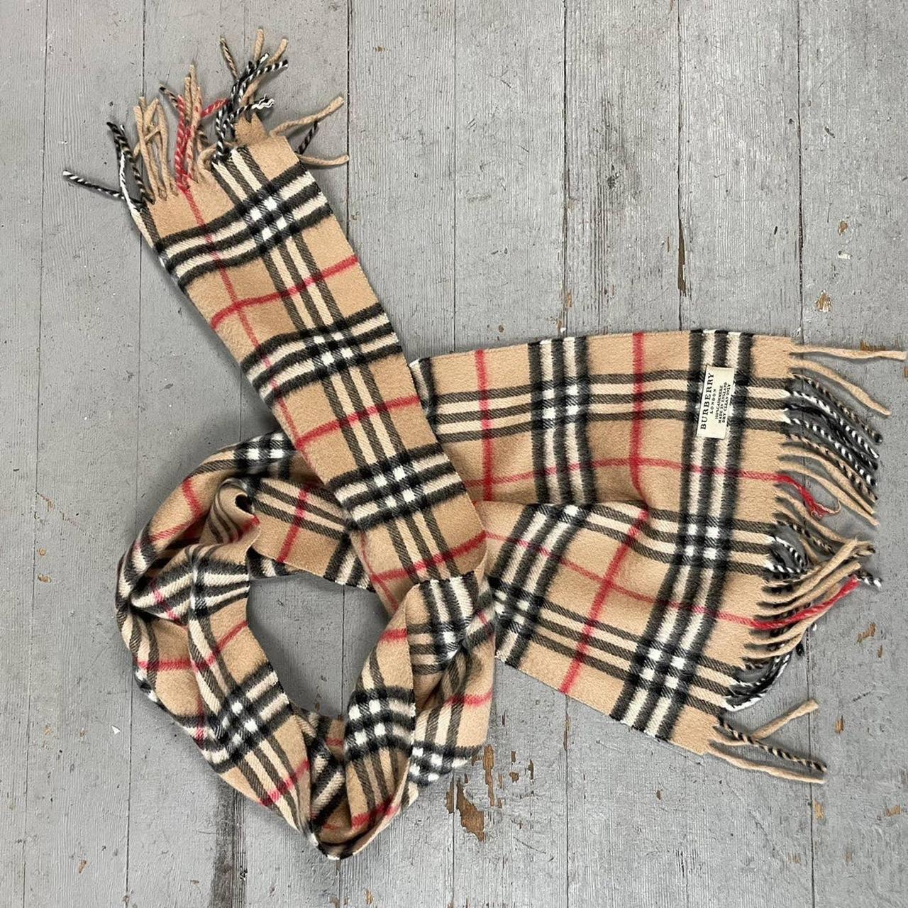 Burberry scarf hot sale tan