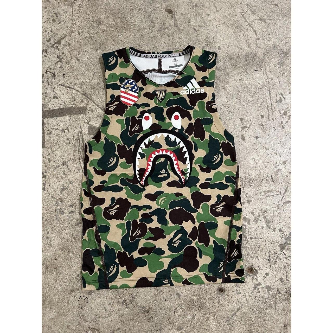 BAPE x Adidas SB Camo Shark Jersey Super Bowl 7x7. Depop