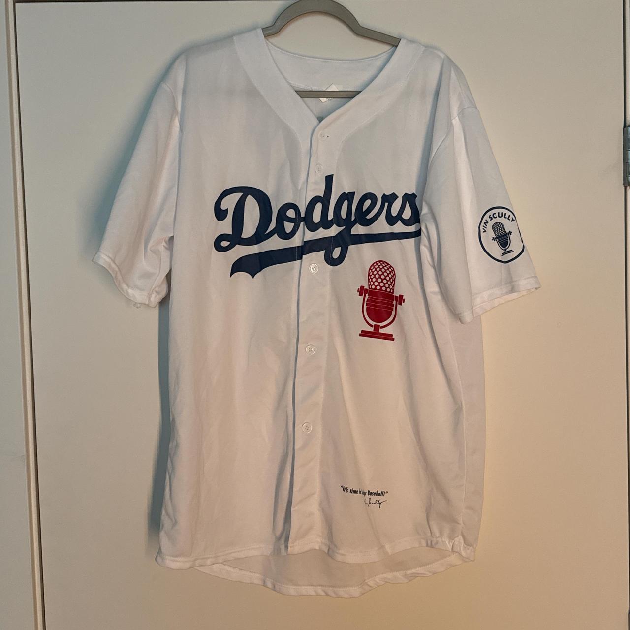 LA Dodgers Vin Scully Jersey XL never worn from Game. Depop