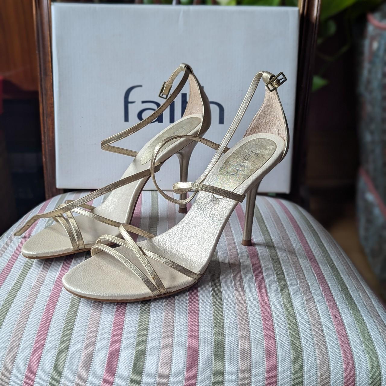 Shoes Faith Delly Rose Gold Heeled Sandals Faith Delly Rose Gold
