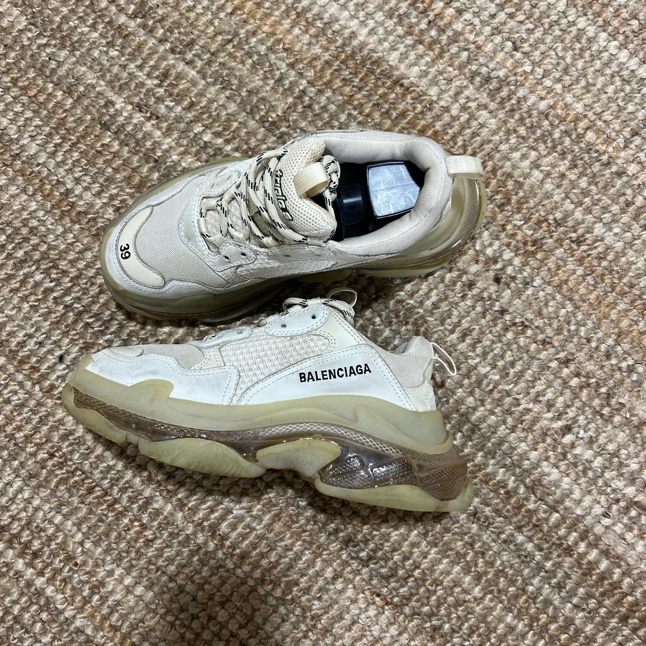 Cream triple s best sale