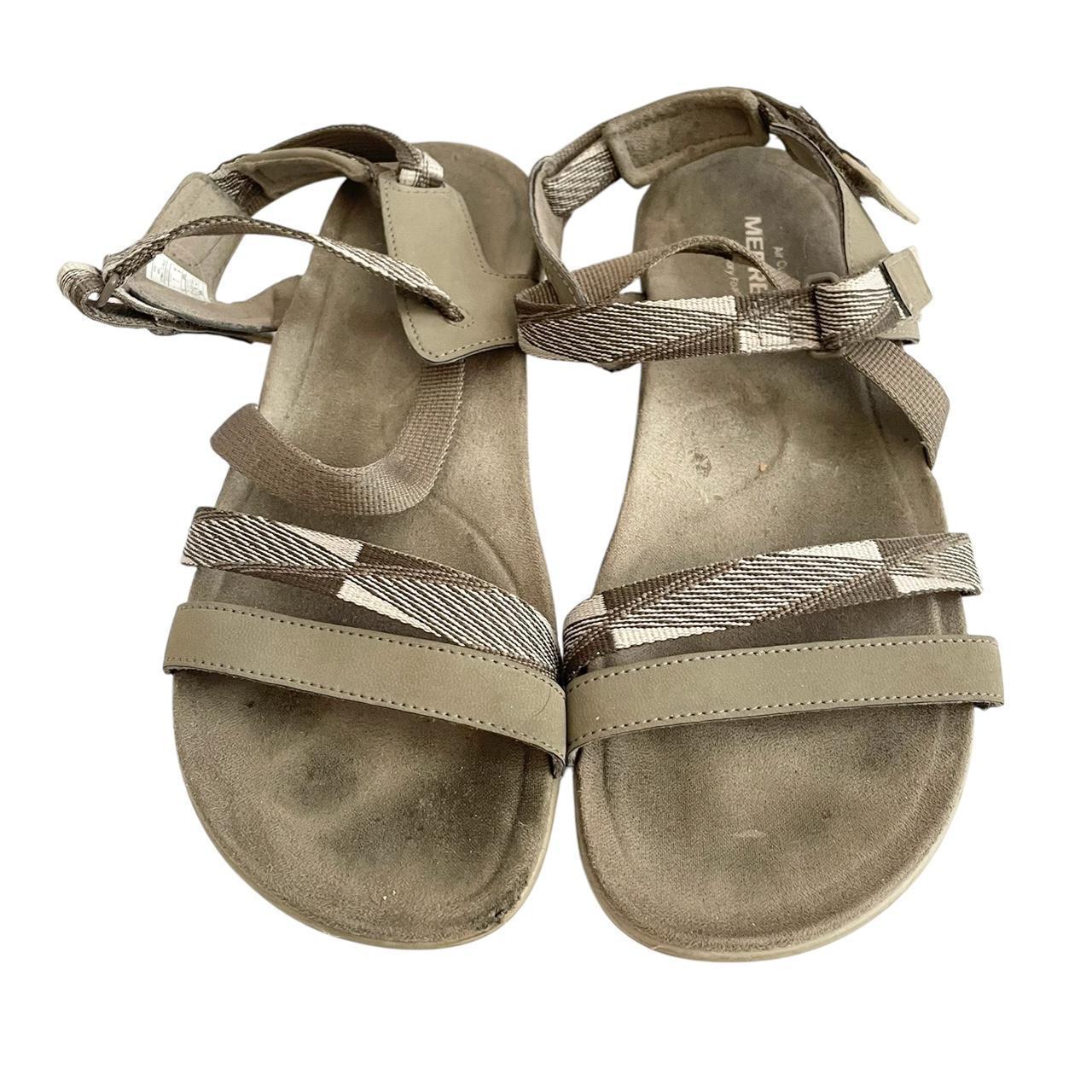 Merrell Women's Sandals - Tan/Brown - US 8 – Merrell Womens 8 District Mendi Backstrap Sandal …