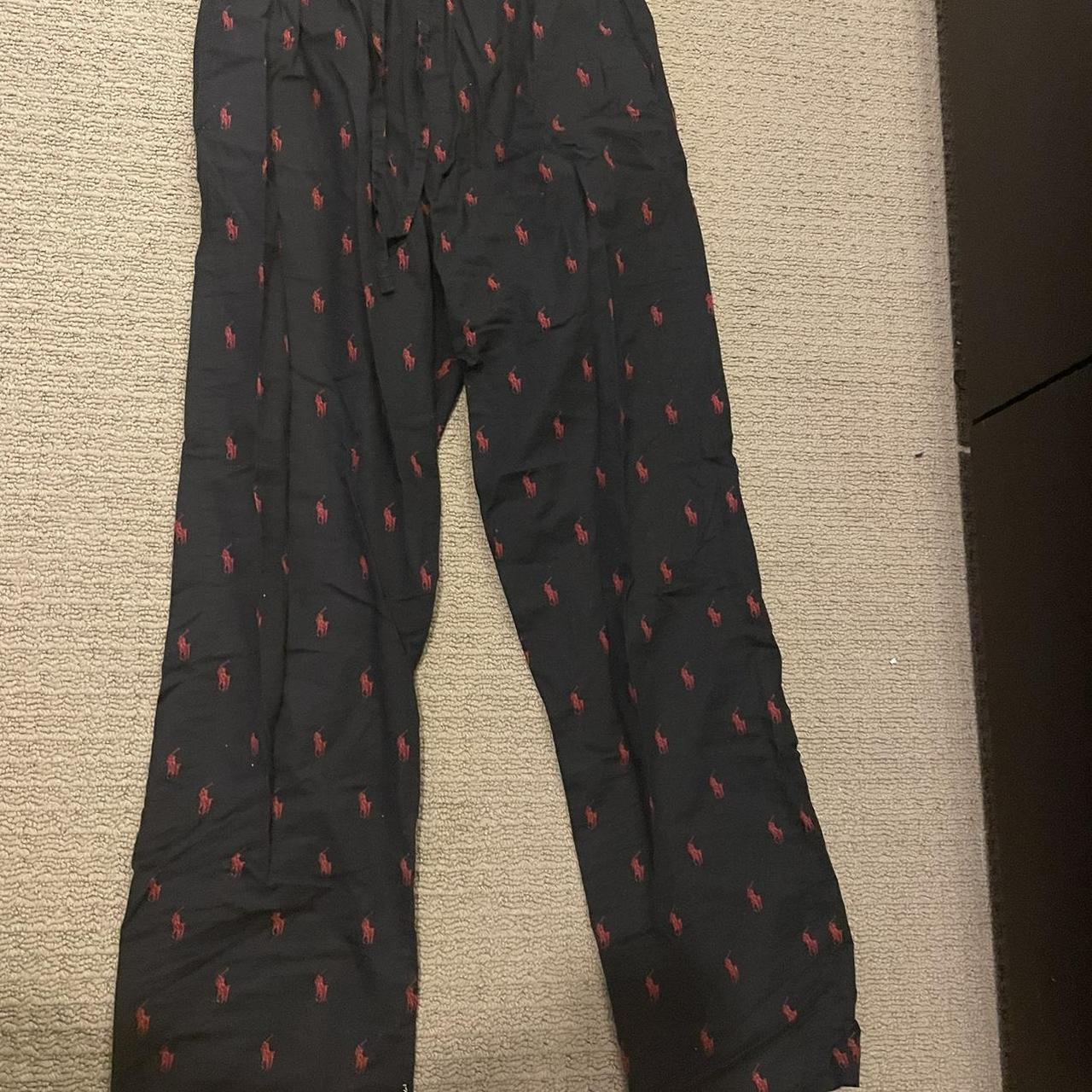 Black and red polo pajamas hotsell