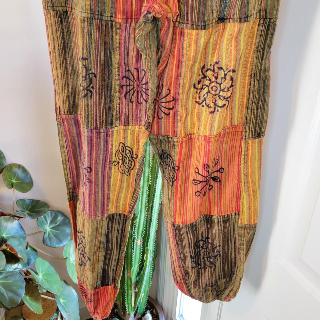 Women's Pants - Multi/Orange - M – These Patchwor… - image 3