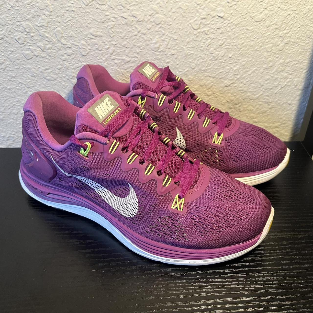 Nike LunarGlide 599395 501 Raspberry Sneaker Running. Depop