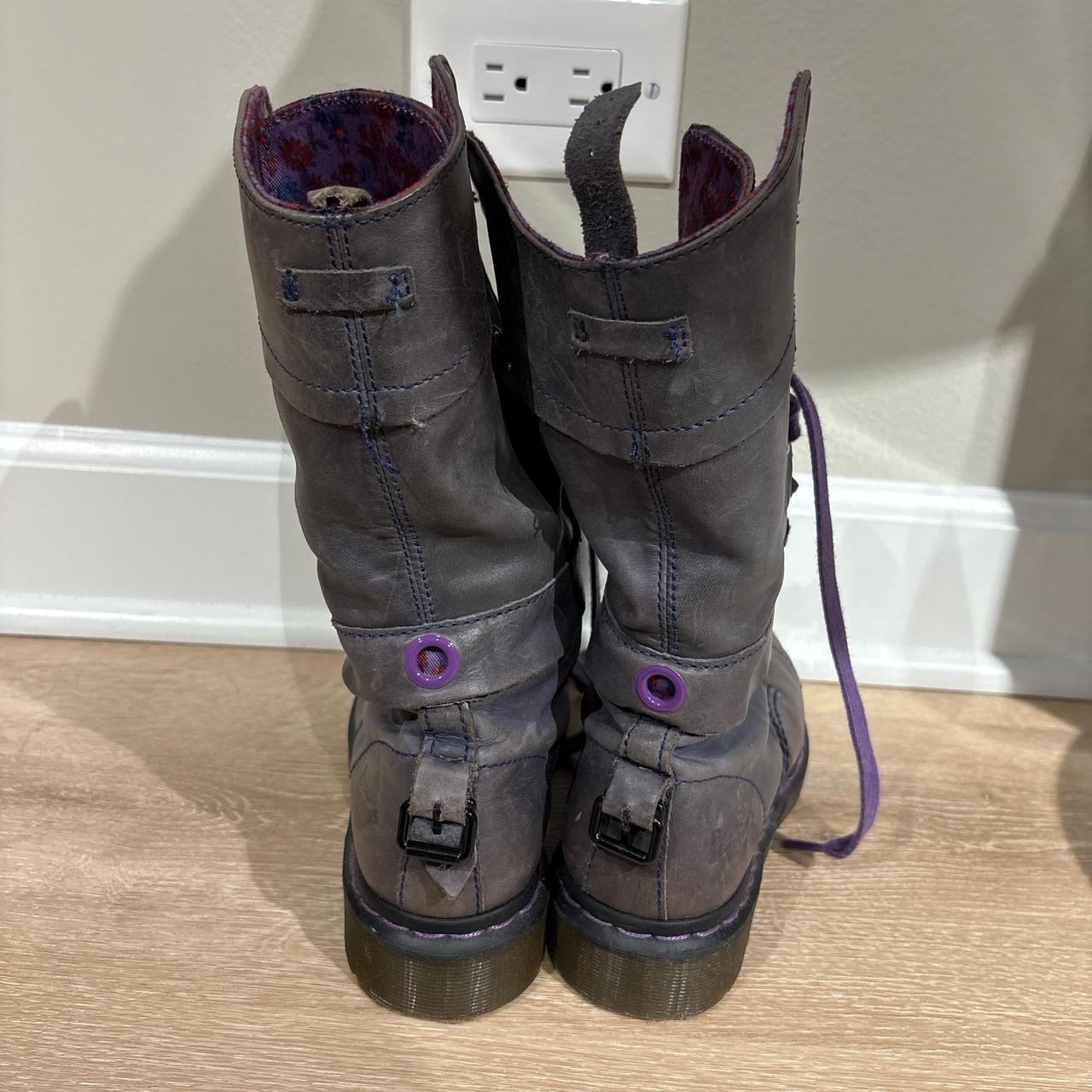 Dr. Martens Women's Lace up Boots - Purple - US 6… - image 3