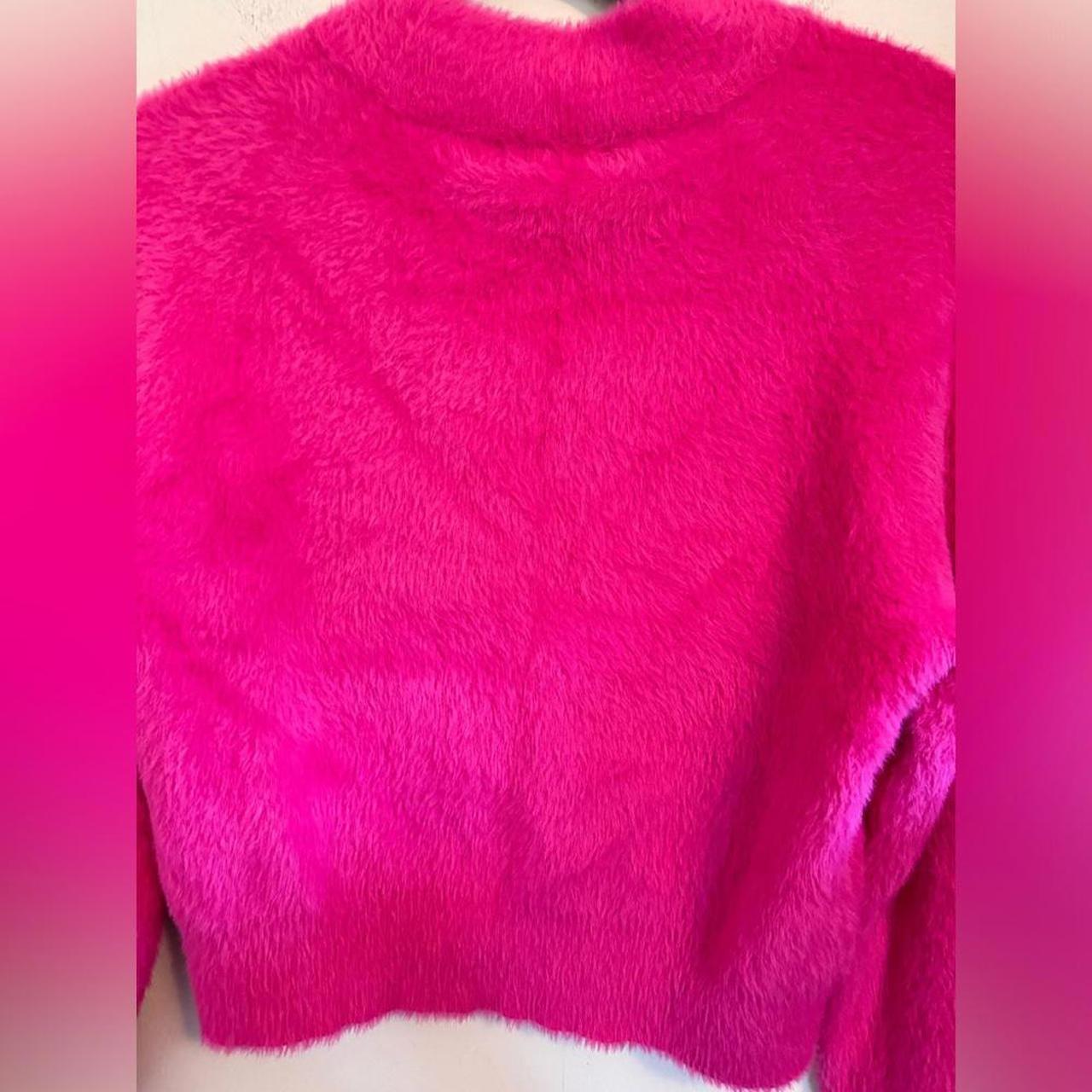 Pink eyelash jumper best sale