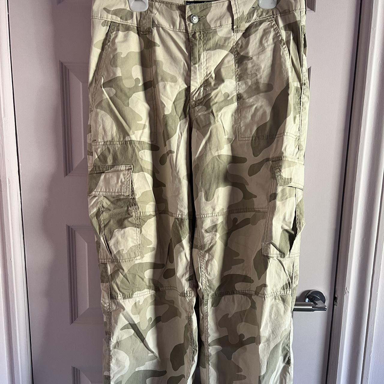 Hollister Camo Print Cargo Pants Slight stain on. Depop