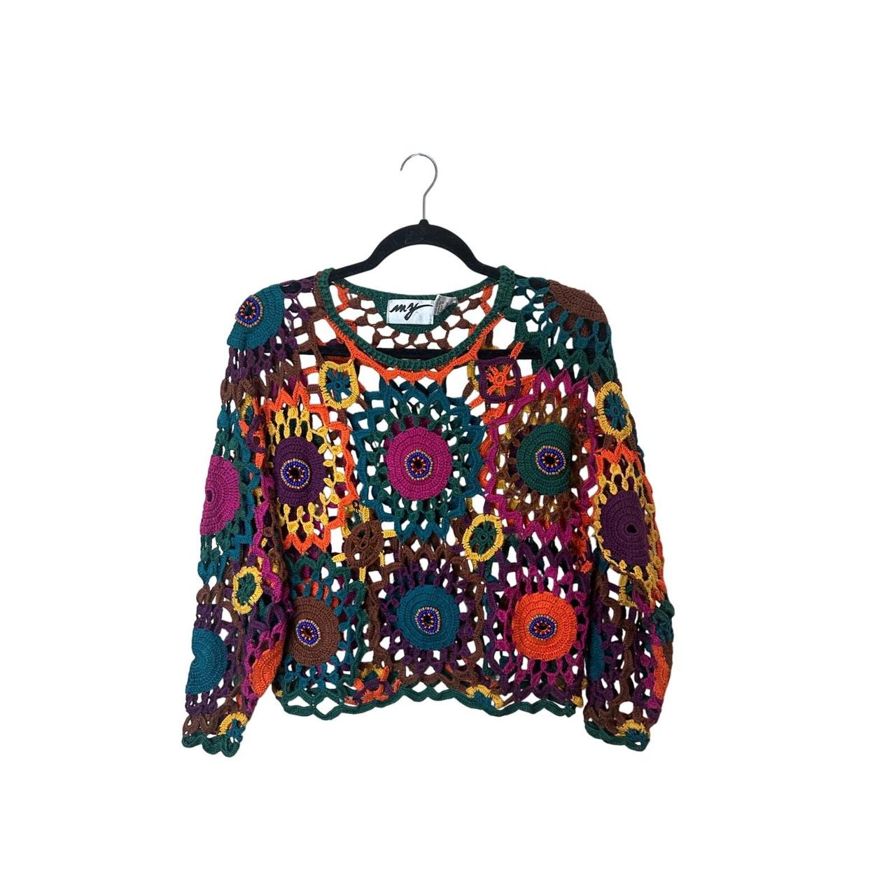 Source Unknown Women's Sweater - Multi/Pink - M –… - image 1