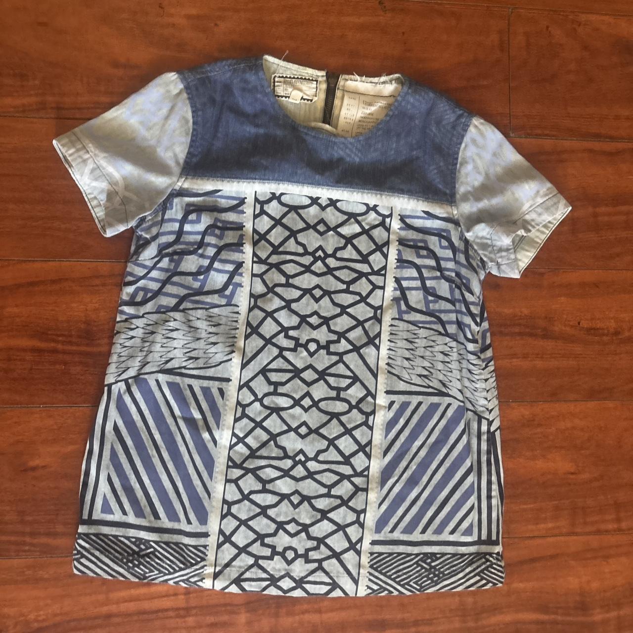 Women's Blouse - Blue/Navy - 1 – Mary Katrantzou Current Elliot Top Size 1 …