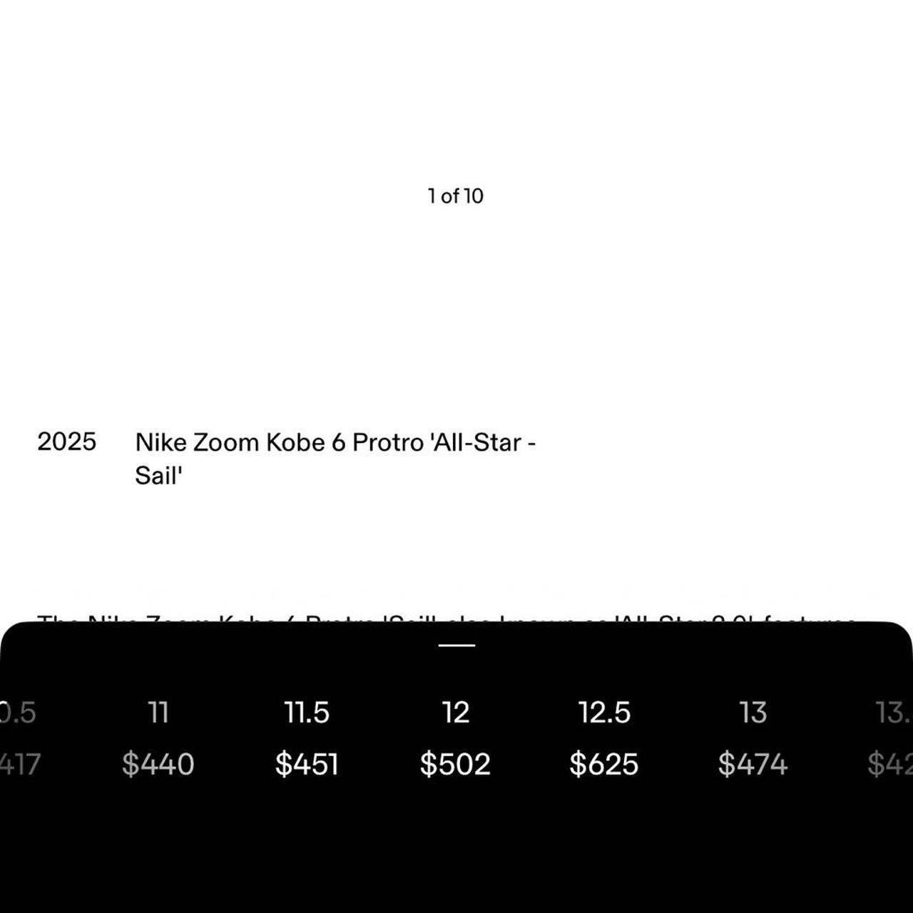 Nike Men's Sneakers - White/Cream - US 12 – Nike … - image 6