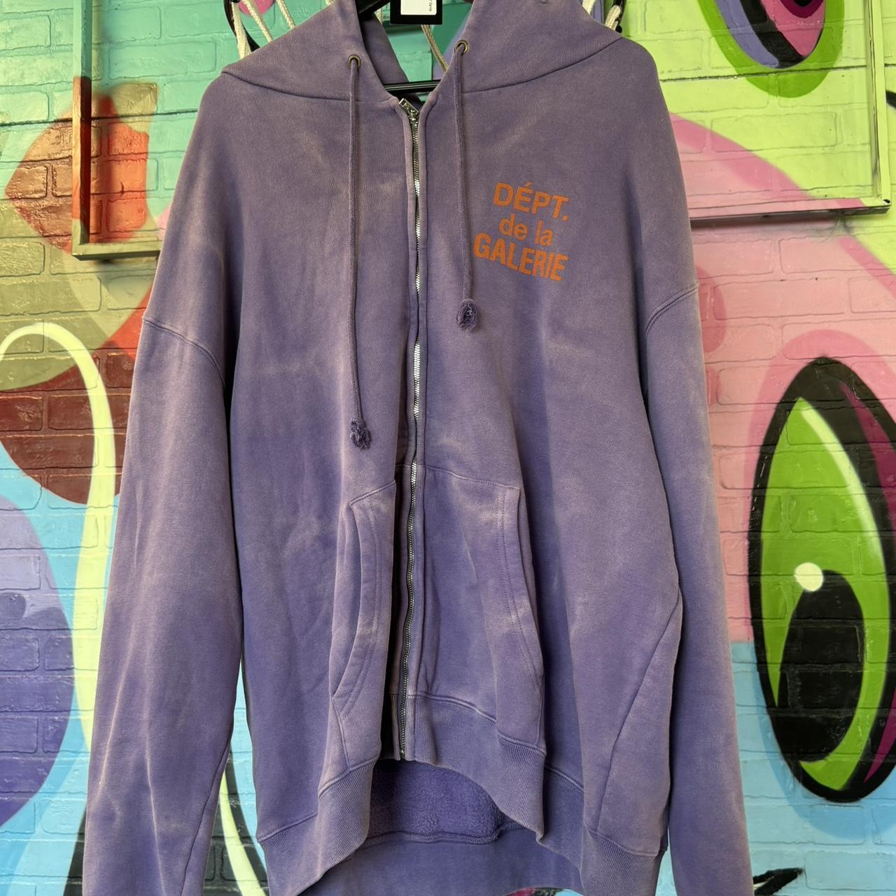 Gallery Dept. “Sun Faded Purple” Zip Up Hoodie Size | Depop