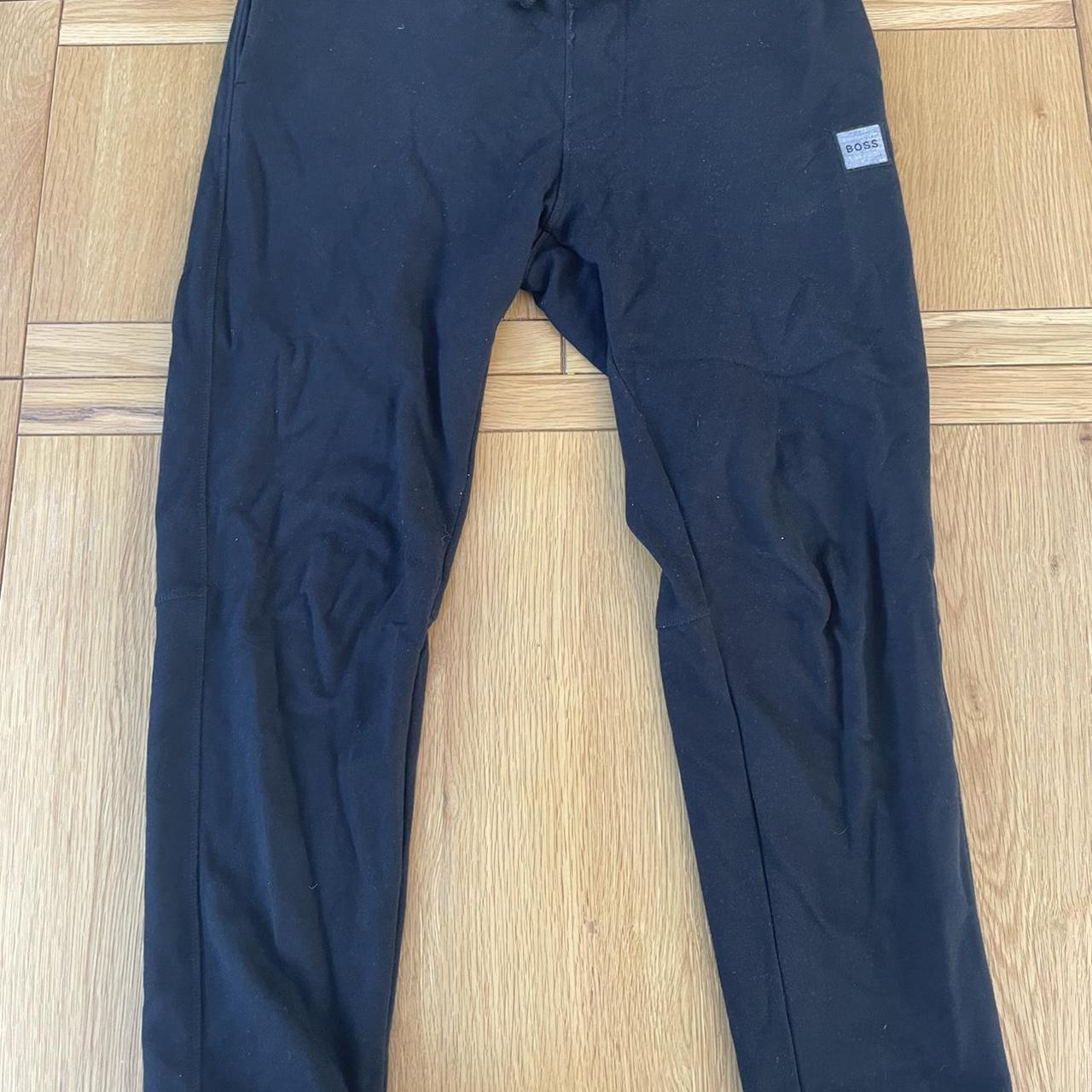 Hugo Boss Men's Black and Grey Joggers-tracksuits | Depop