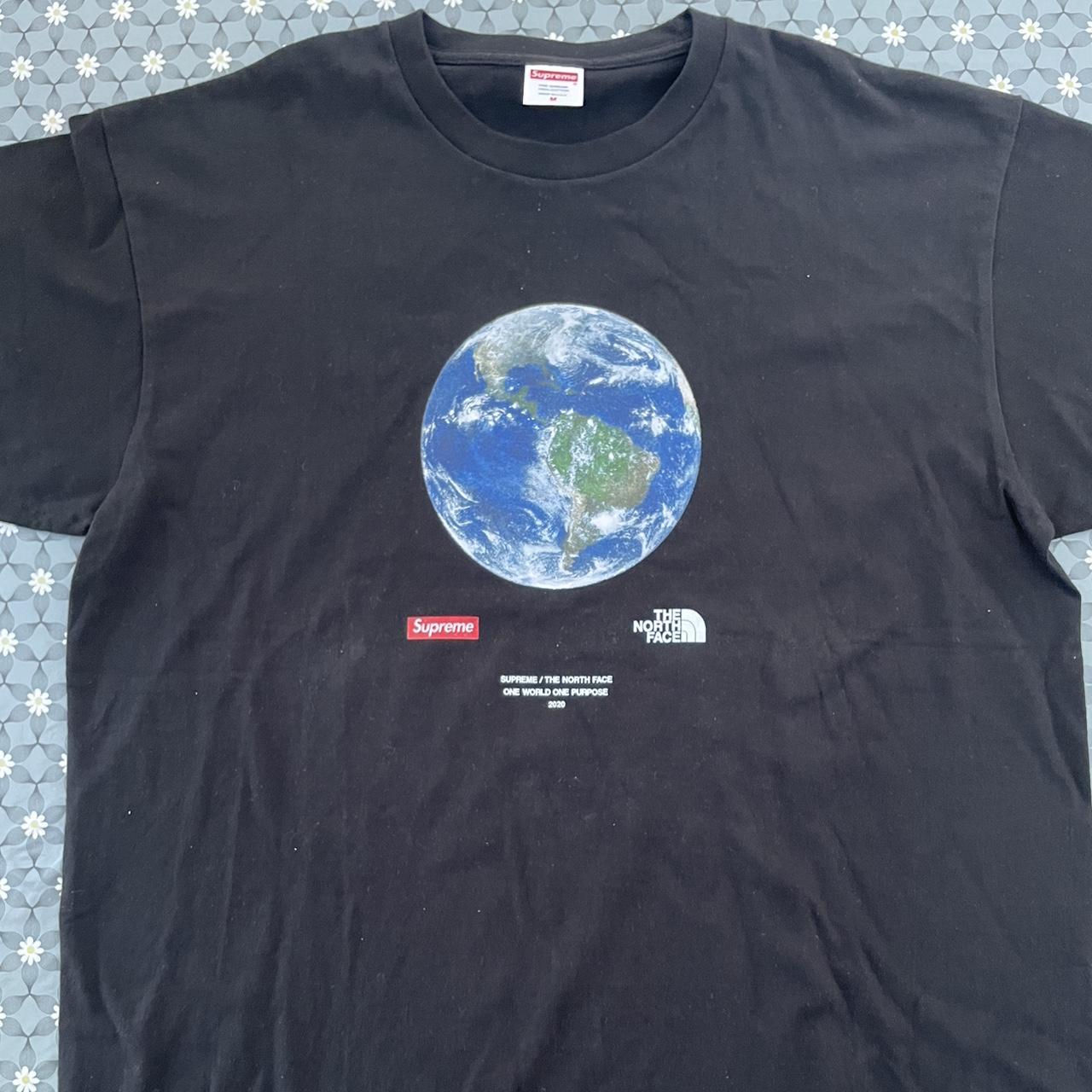 Supreme x TNF The North Face Globe graphic tee | one... - Depop