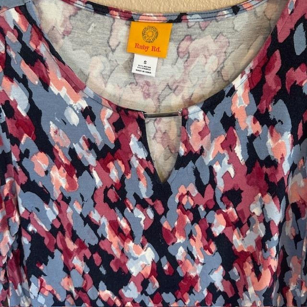 Ruby Rd. Women's Blouse - Pink/Blue - S – Ruby Rd… - image 5