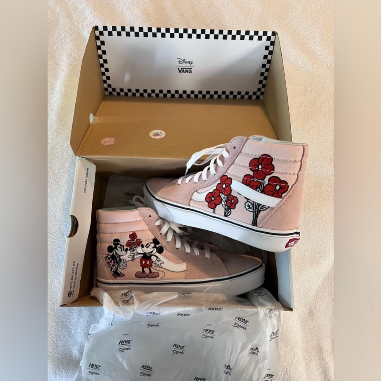 VANS x Disney Pink High Top Size 8 Disney X Vans. Depop