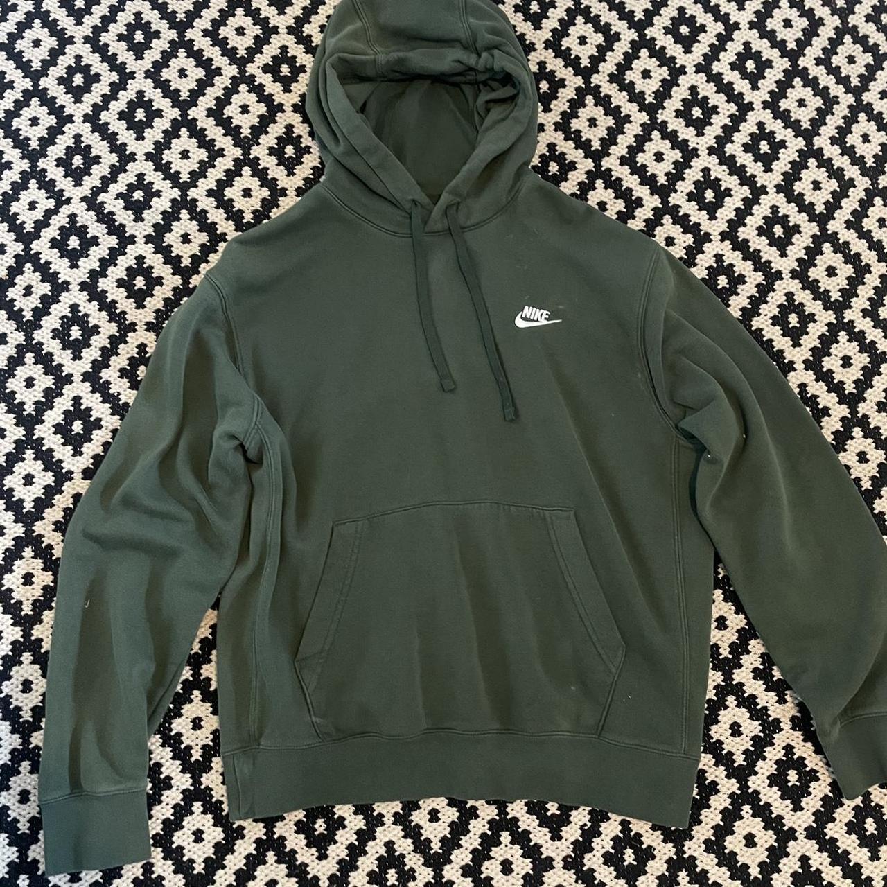 navy green nike hoodie