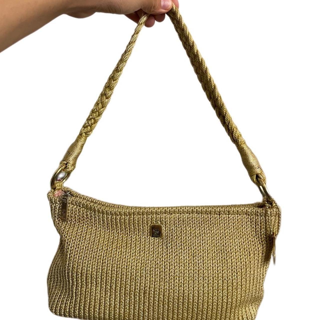 lina bamboo crochet purse - thrifted - good... - Depop