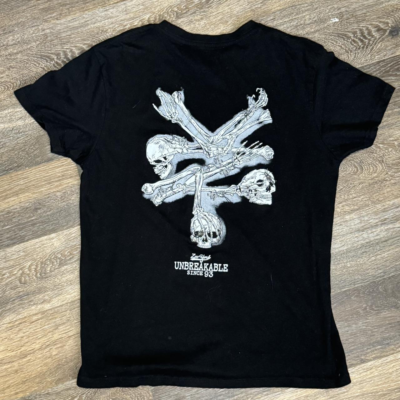 Zoo York skull T-shirt black size S Excellent | Depop