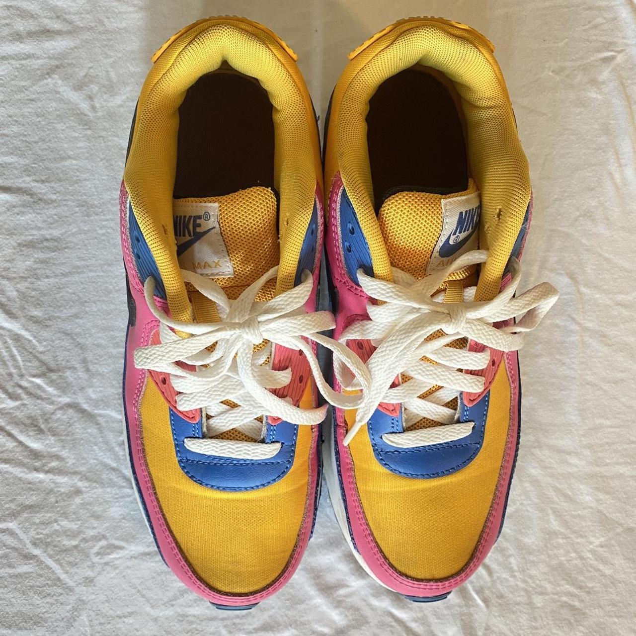 nike air max 97 pink blue yellow corduroy